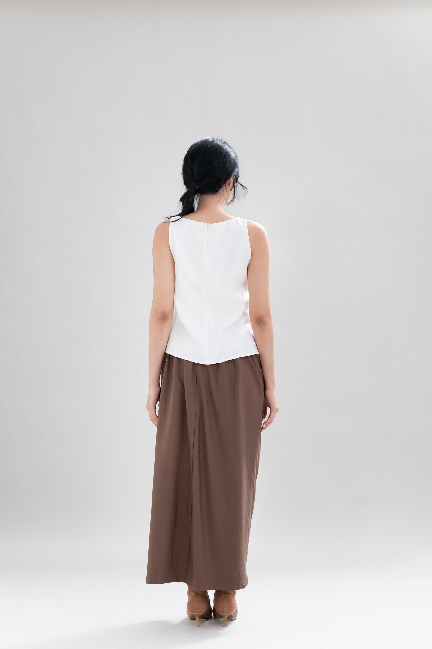 PO HT Hearts Sleeveless Top in Buttermilk