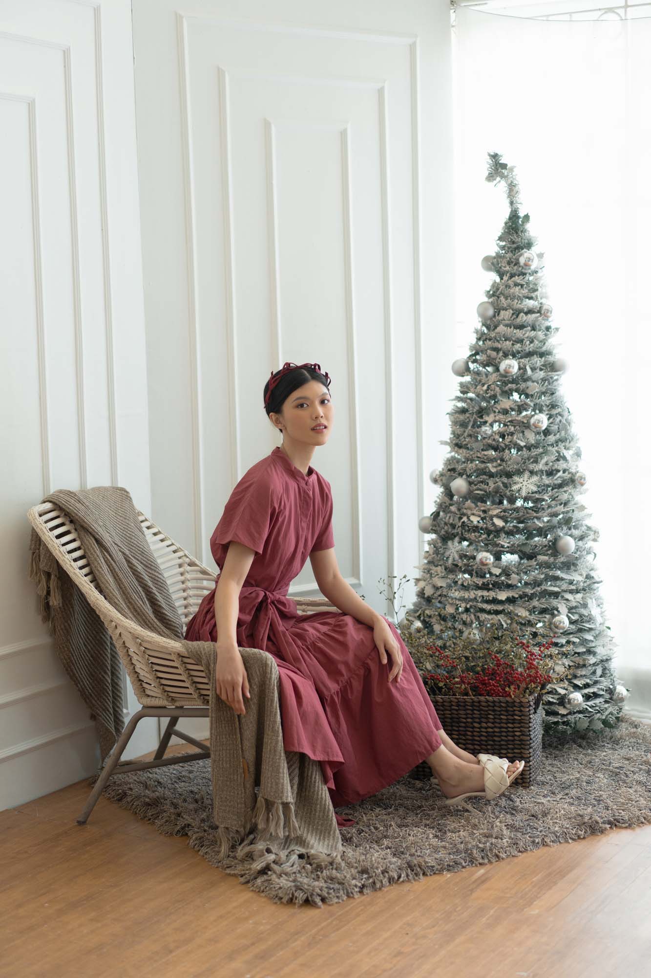 NVR Cherry Paneled Dress