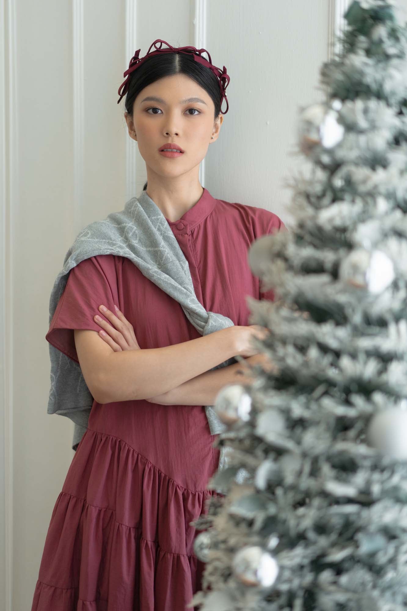 NVR Cherry Paneled Dress