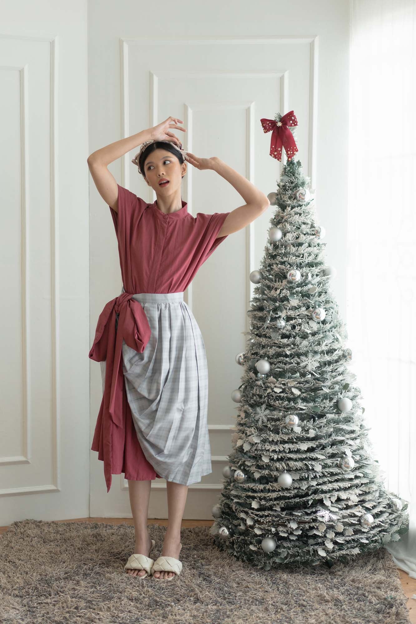 NVR Cherry Paneled Dress