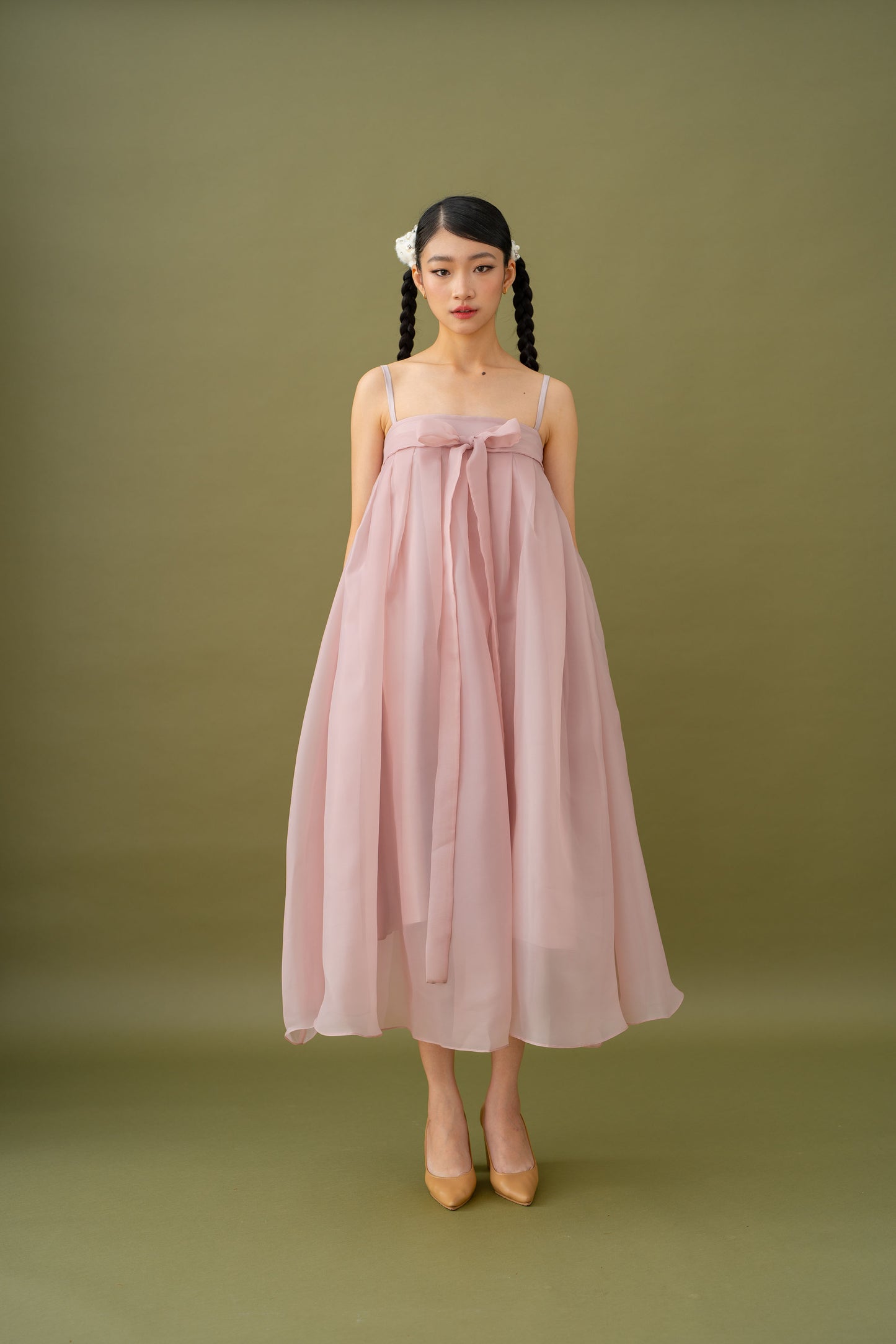 Jade Ribbon Dress