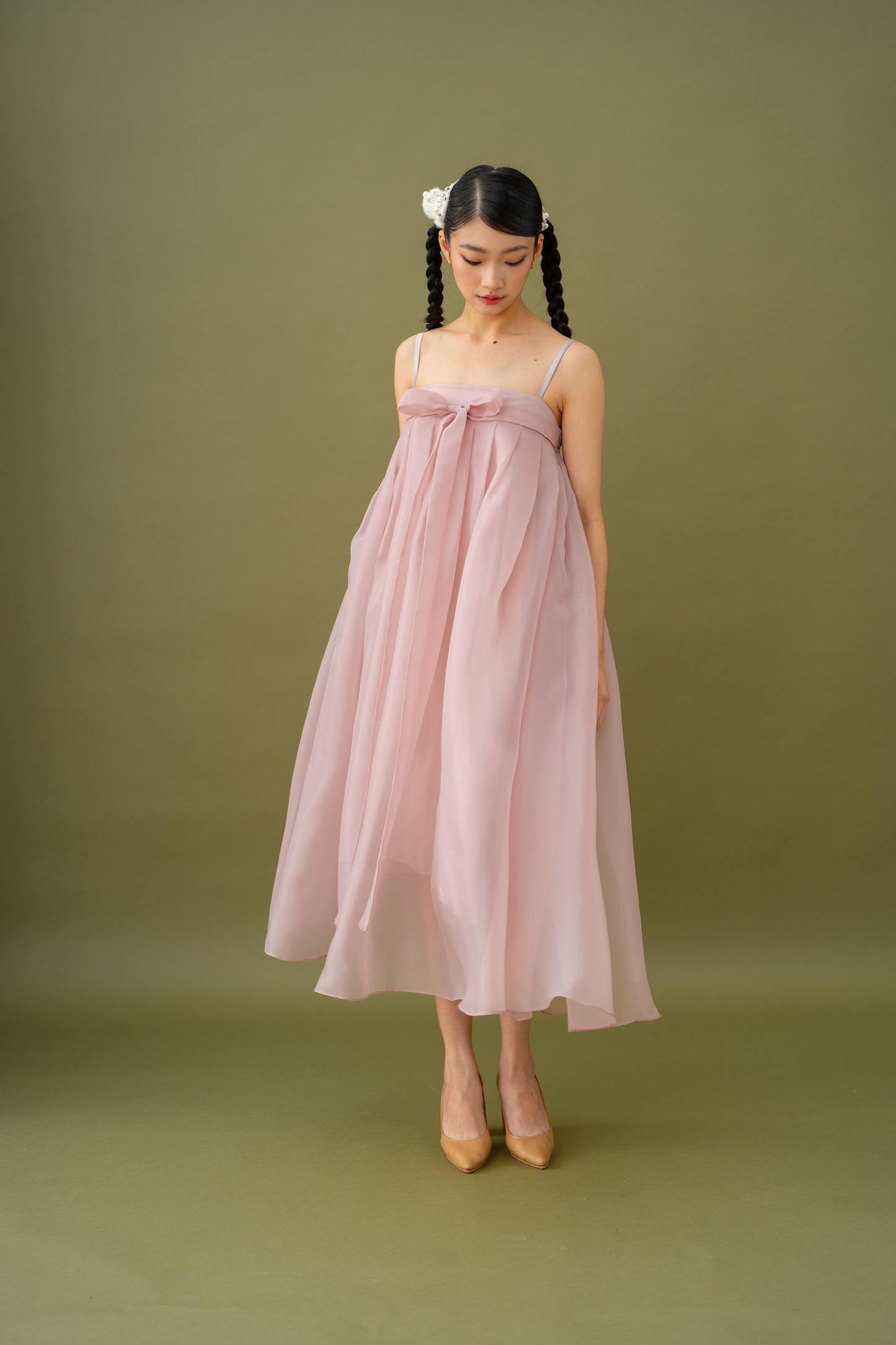 Jade Ribbon Dress