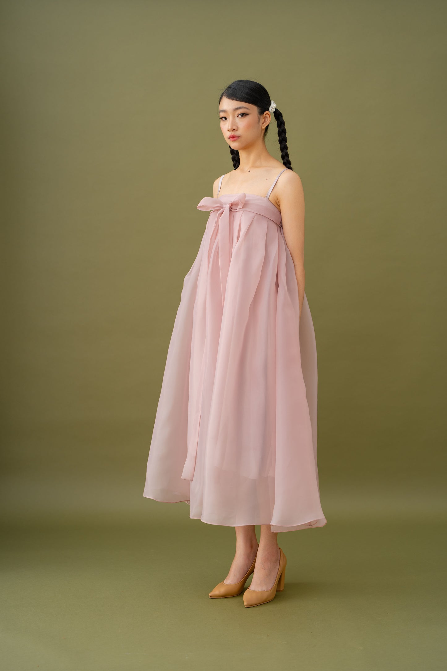 Jade Ribbon Dress