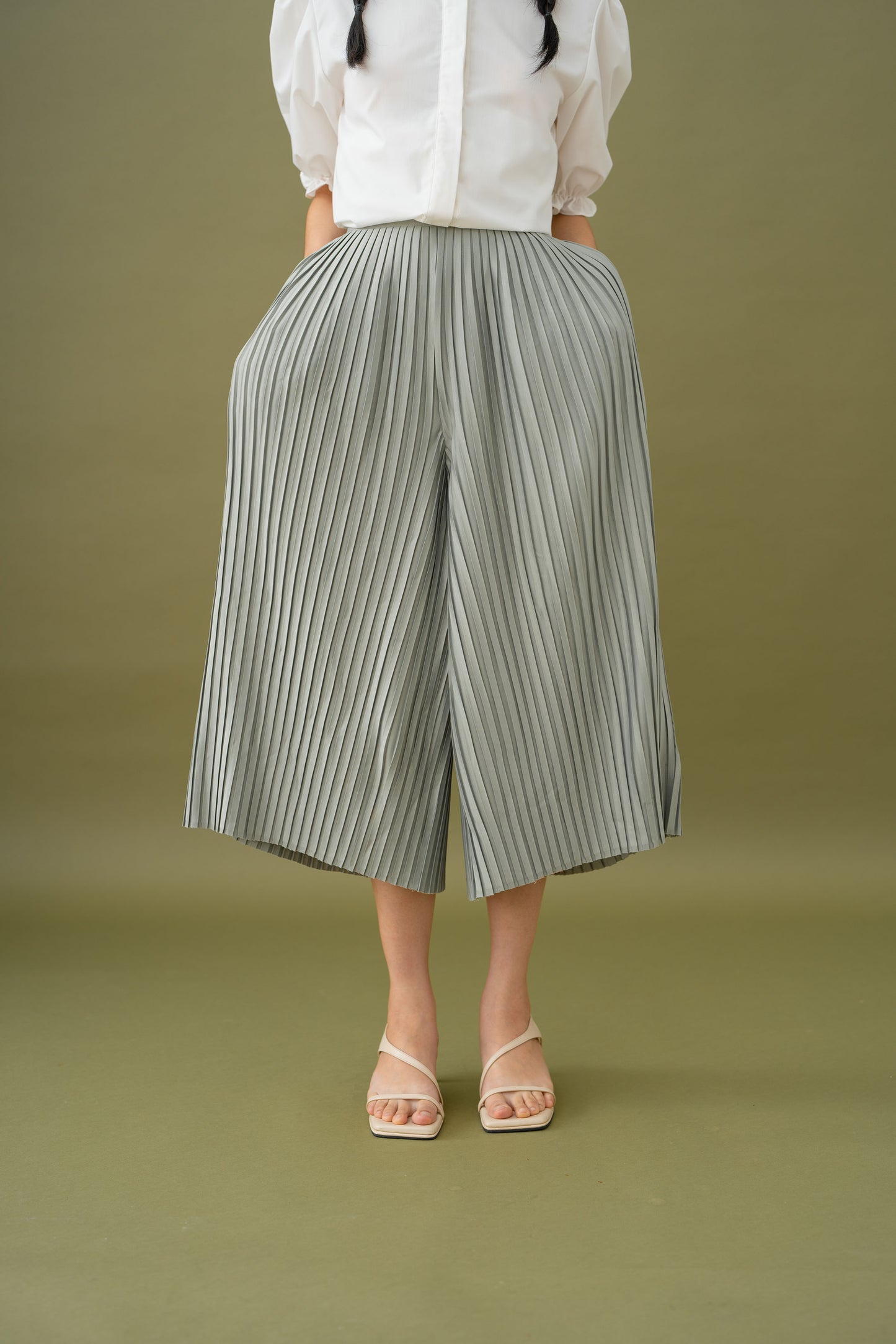 Jade Pleated Cullotes