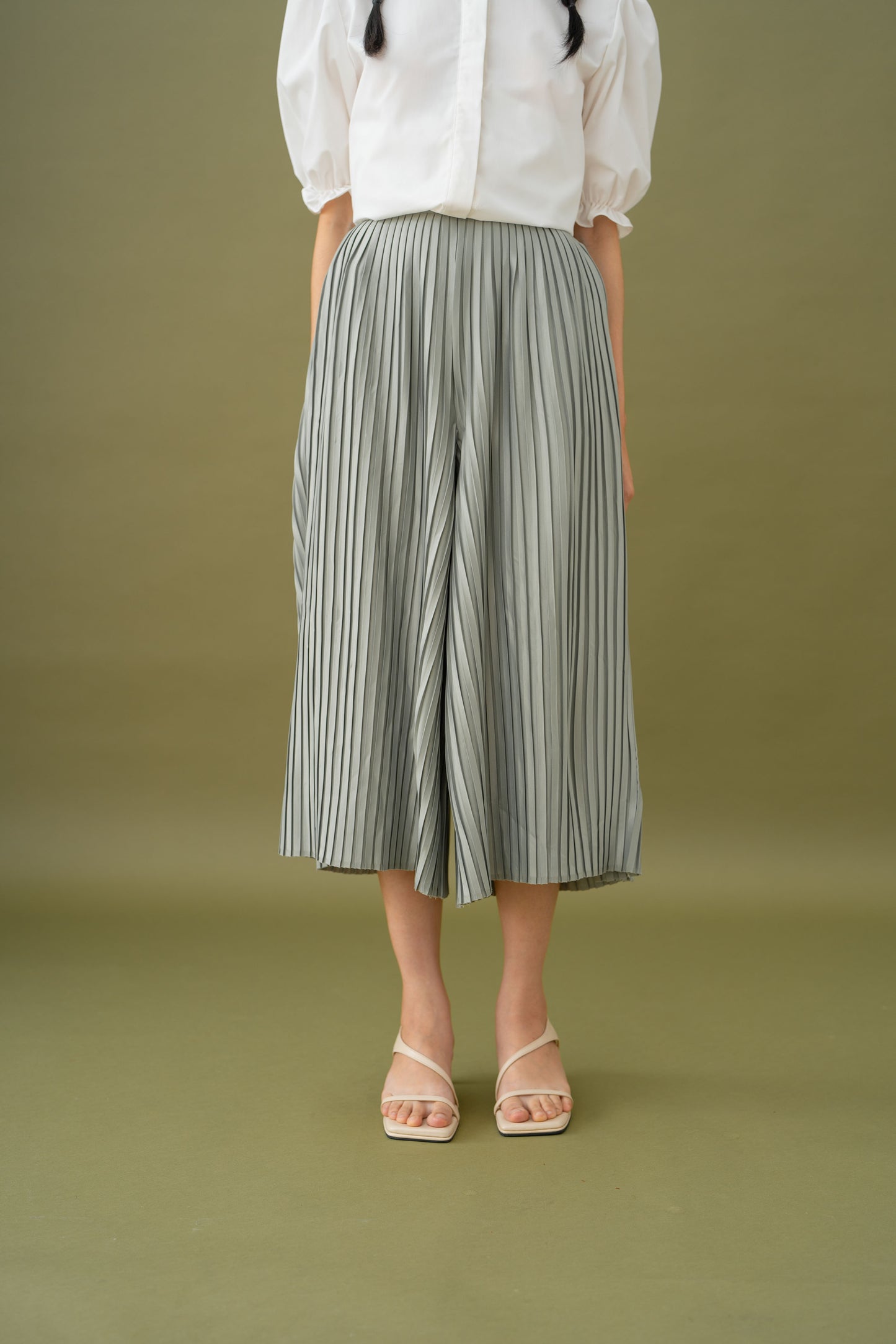 Jade Pleated Cullotes