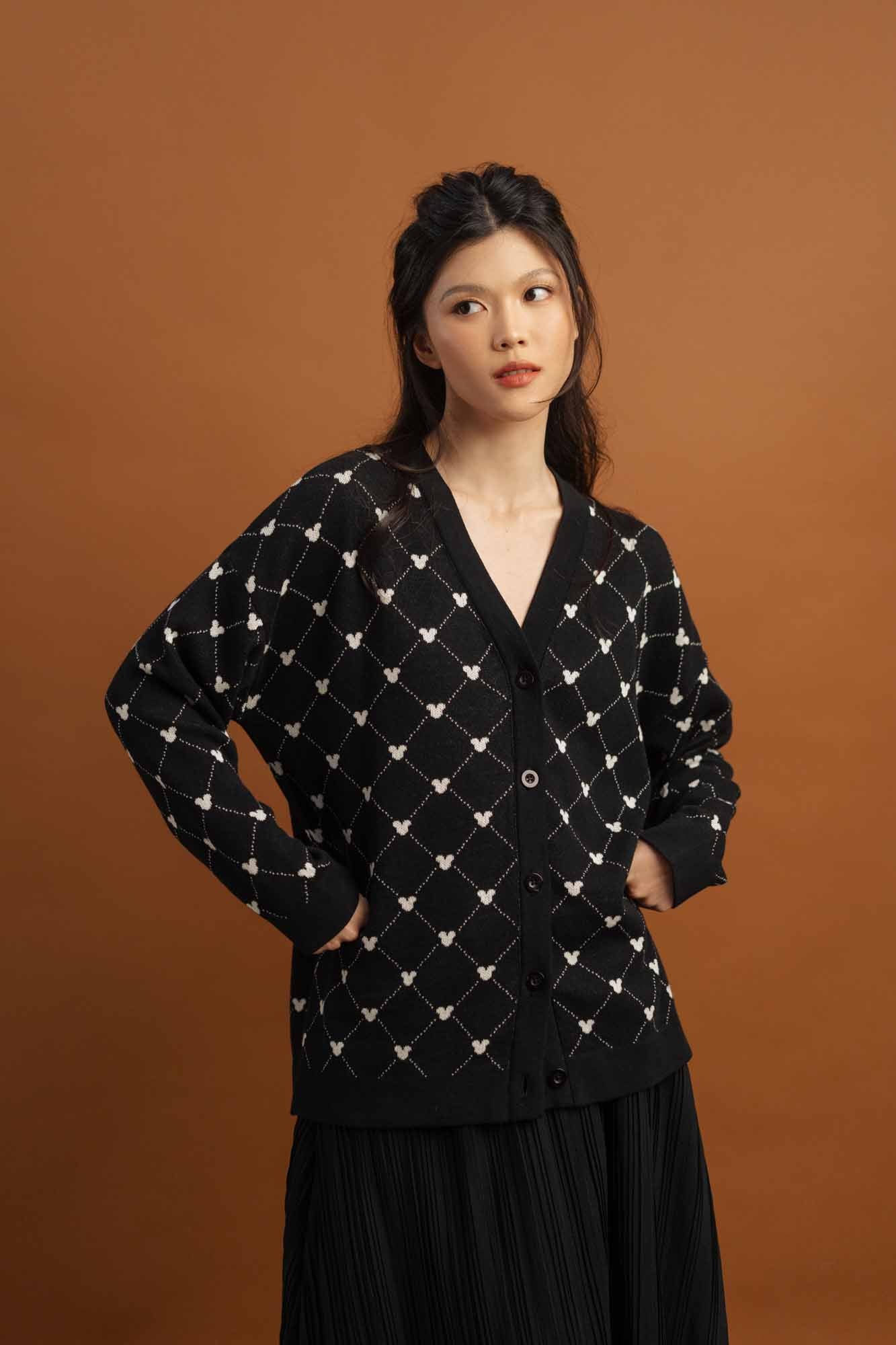 Mickey Mouse Knit Cardigan
