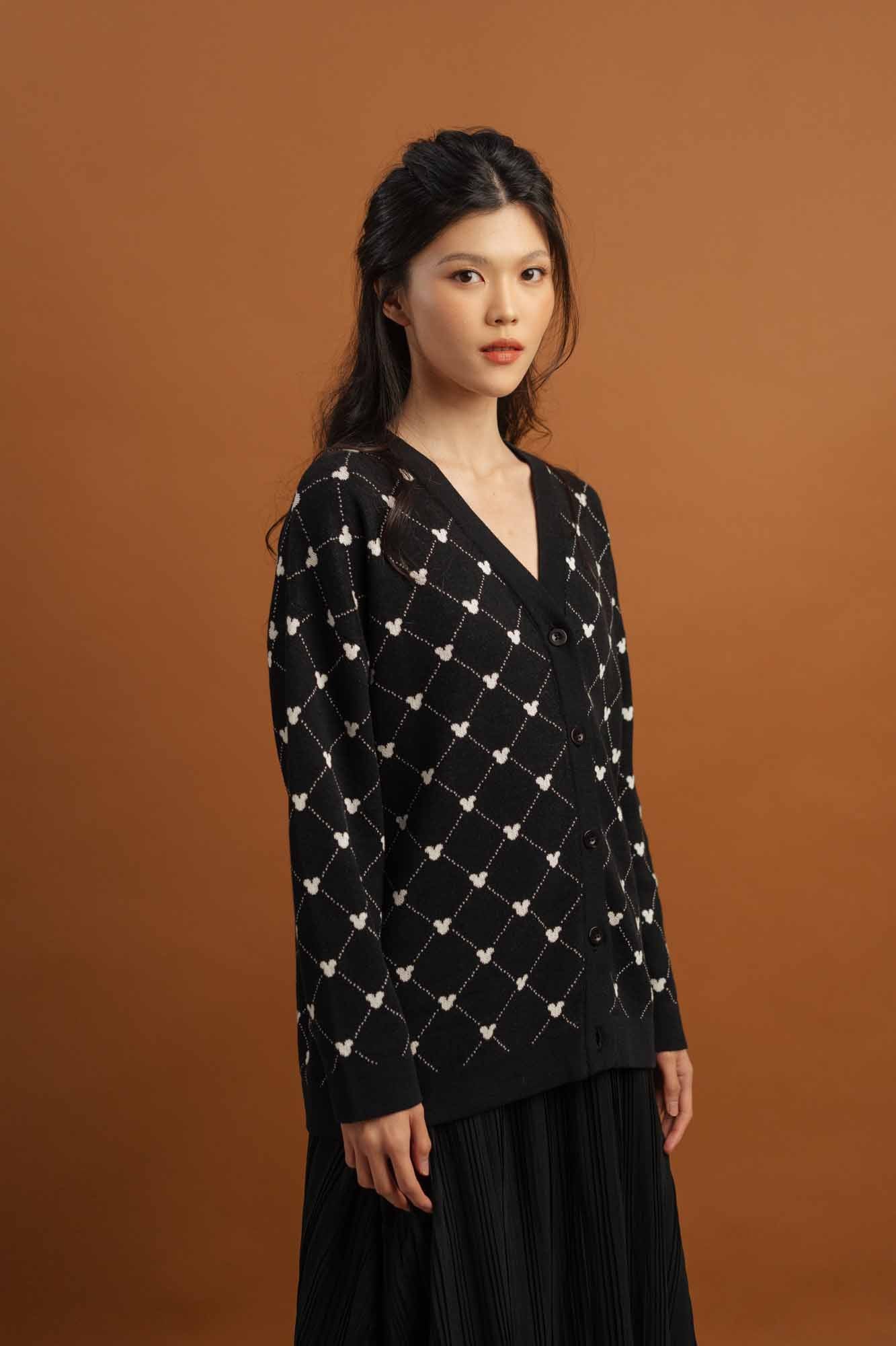 Mickey Mouse Knit Cardigan