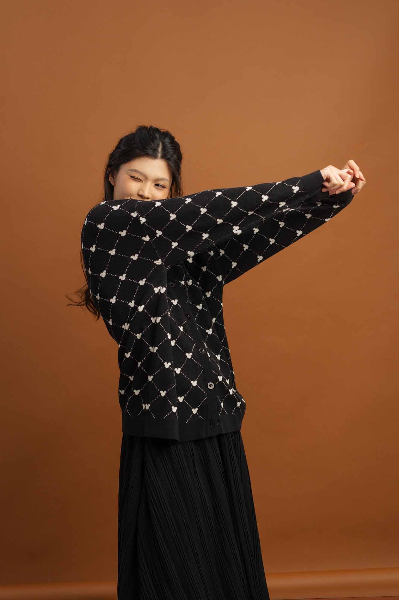 Mickey Mouse Knit Cardigan