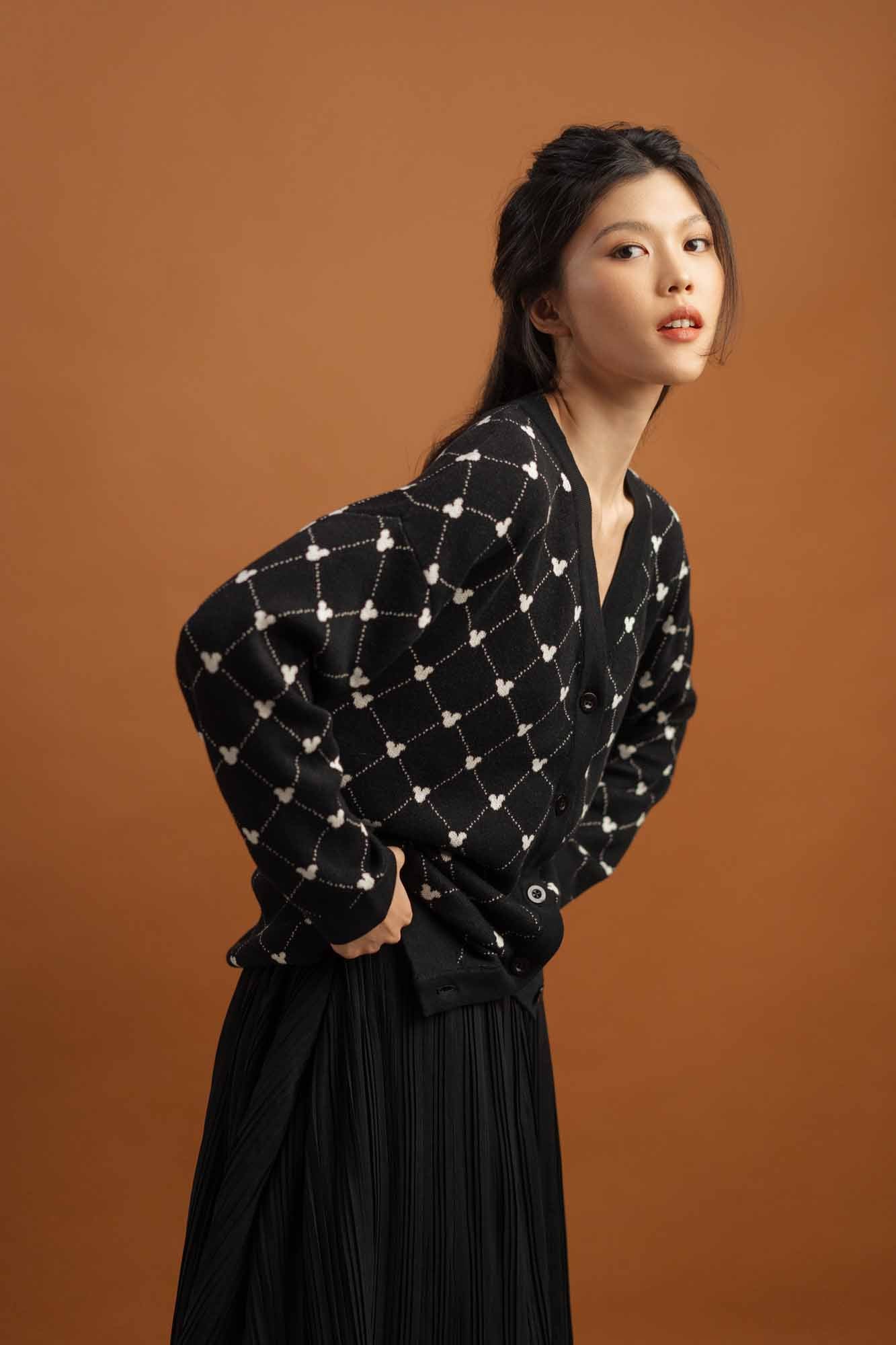 Mickey Mouse Knit Cardigan