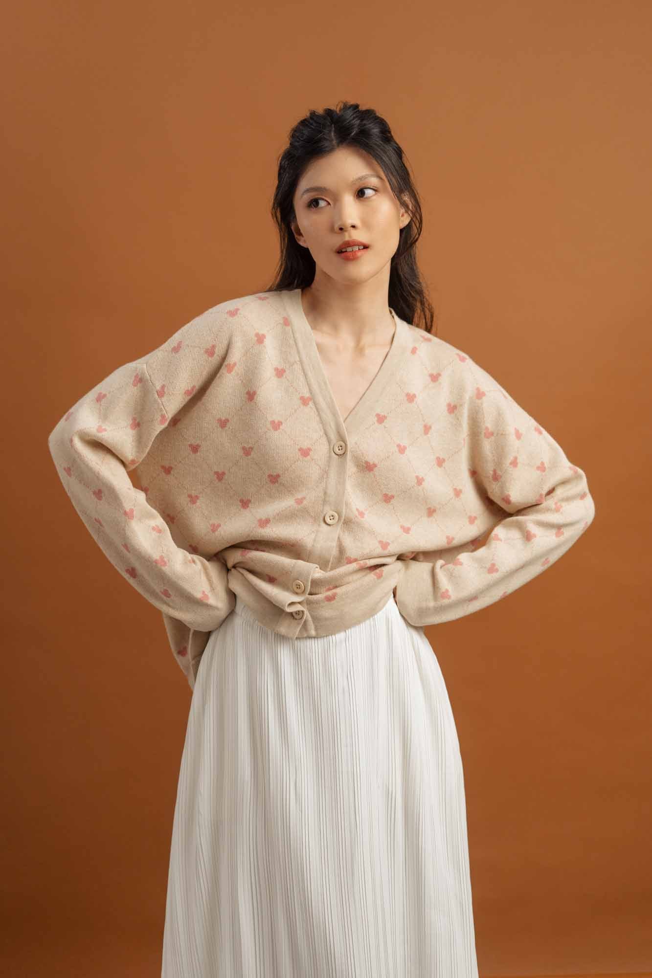 Mickey Mouse Knit Cardigan