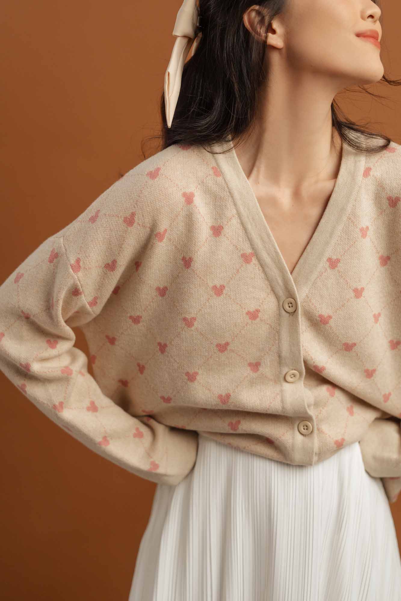 Mickey Mouse Knit Cardigan