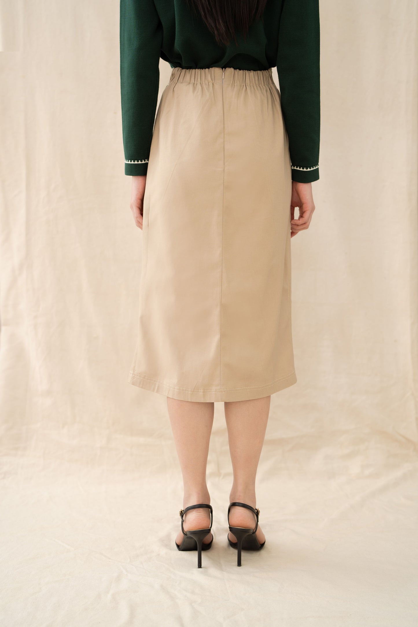 Essence Button Skirt