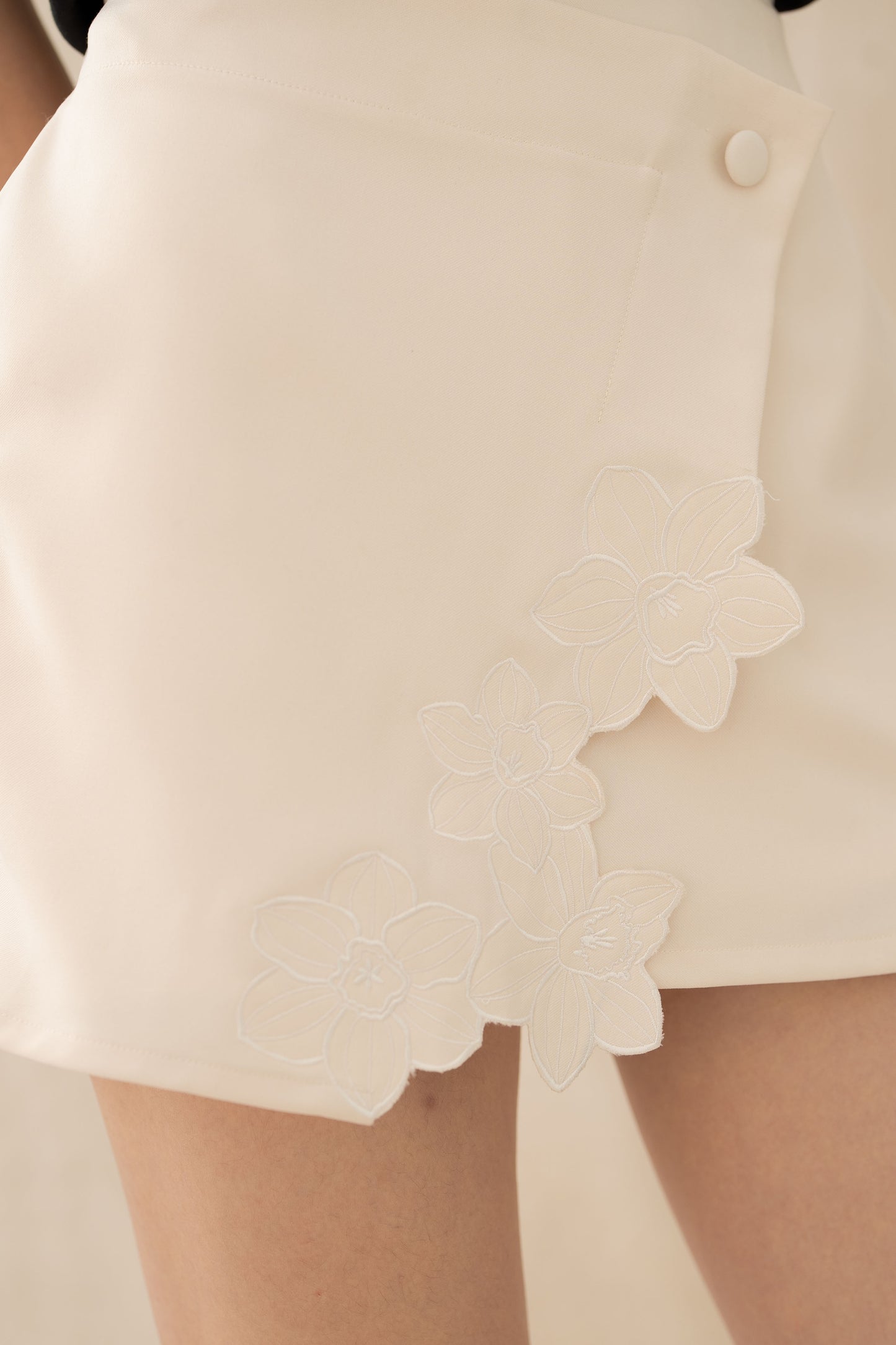 Essence Wrap Skort With Embroidery
