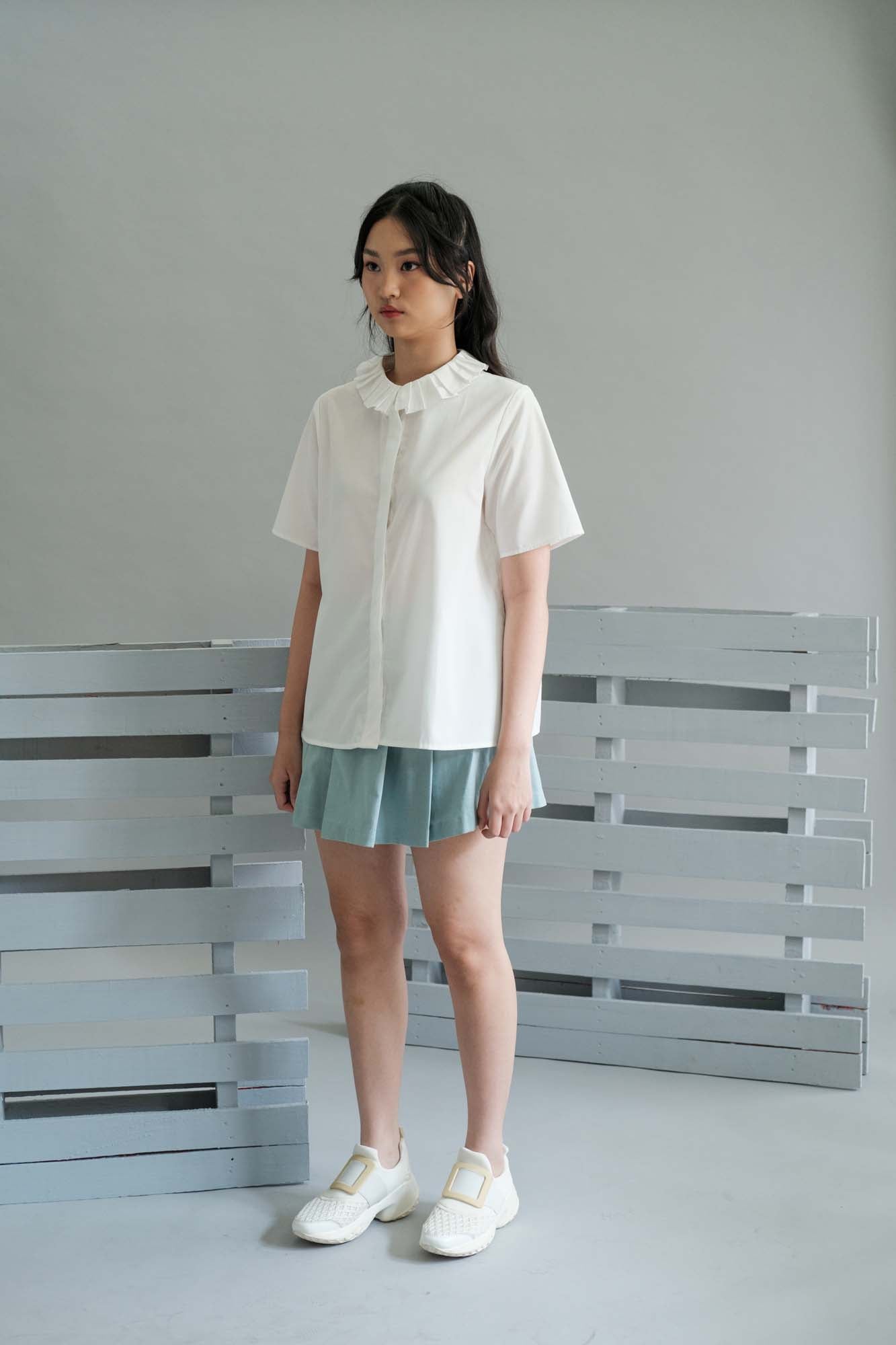 NVR Ruffle Collar Shirt