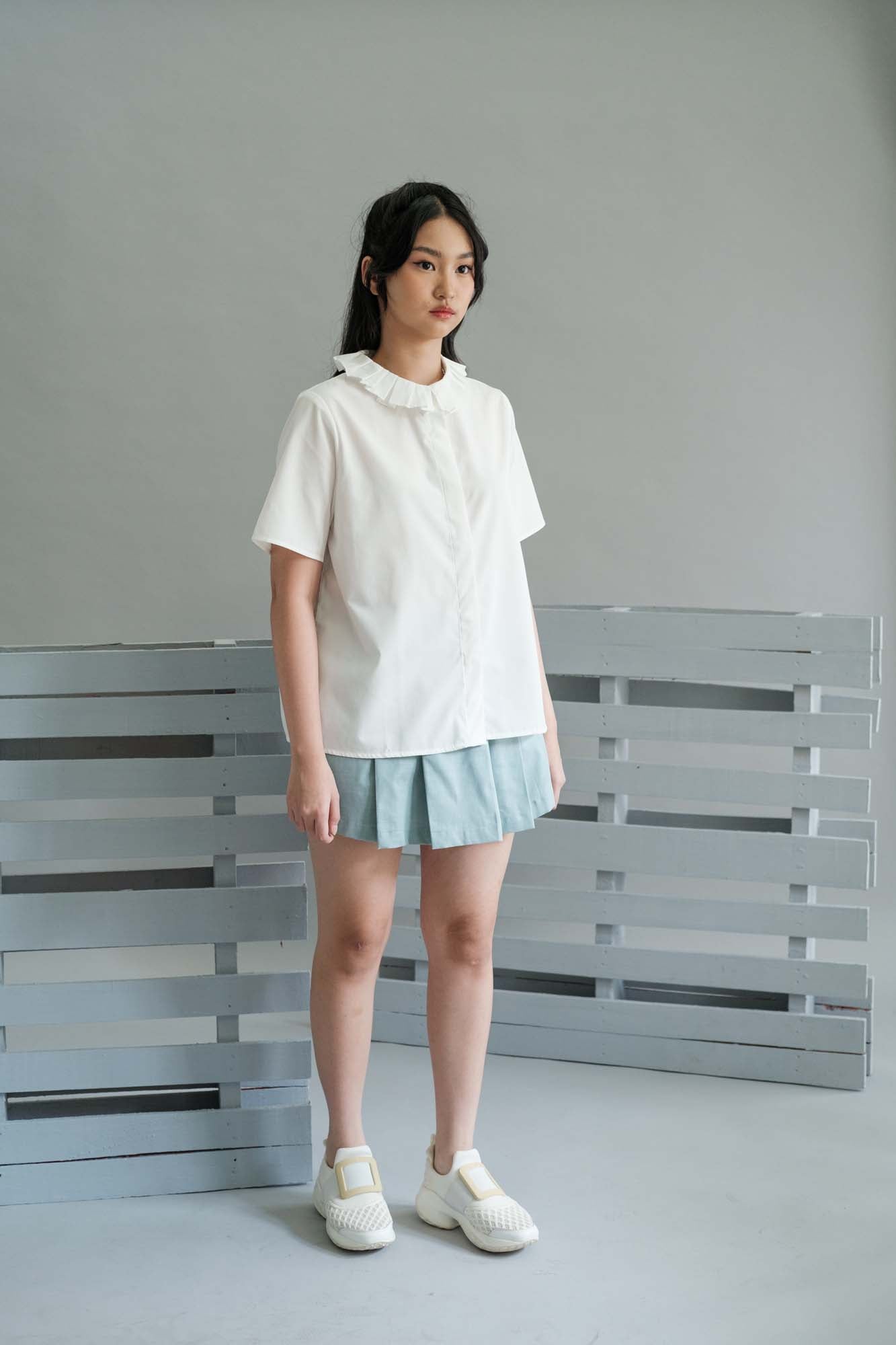 NVR Ruffle Collar Shirt