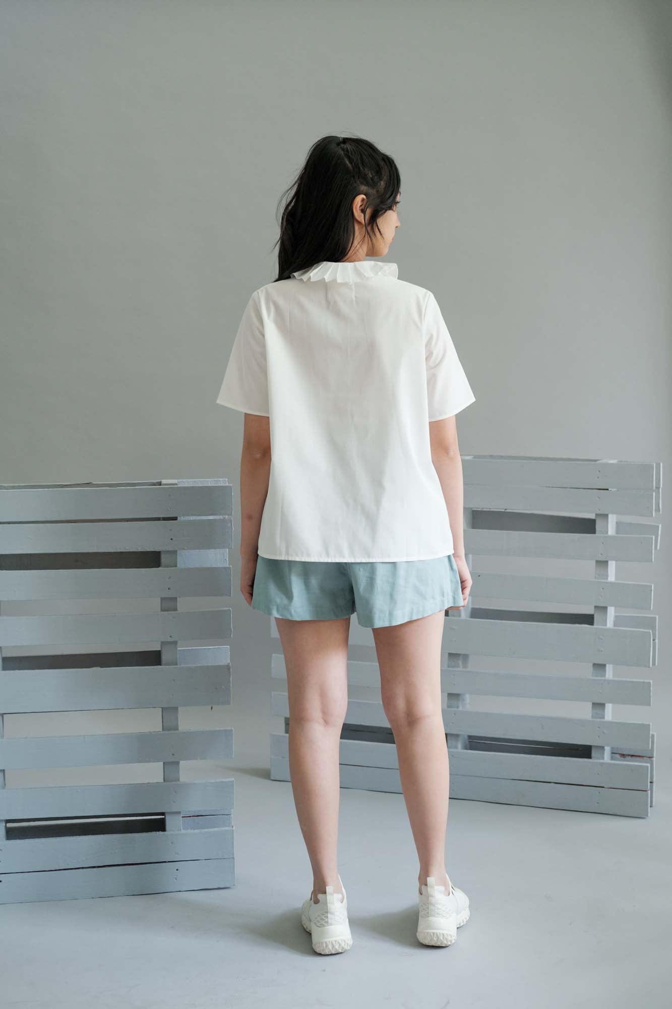 NVR Ruffle Collar Shirt