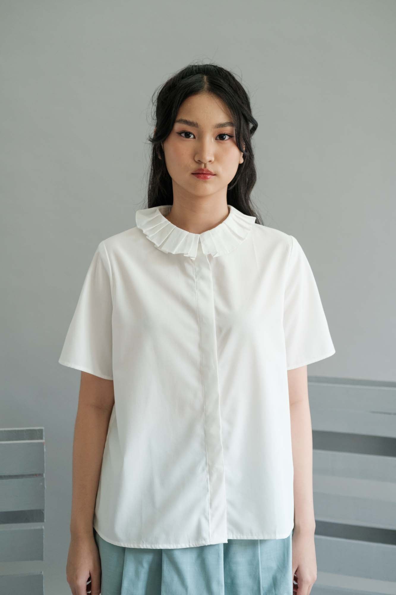 NVR Ruffle Collar Shirt