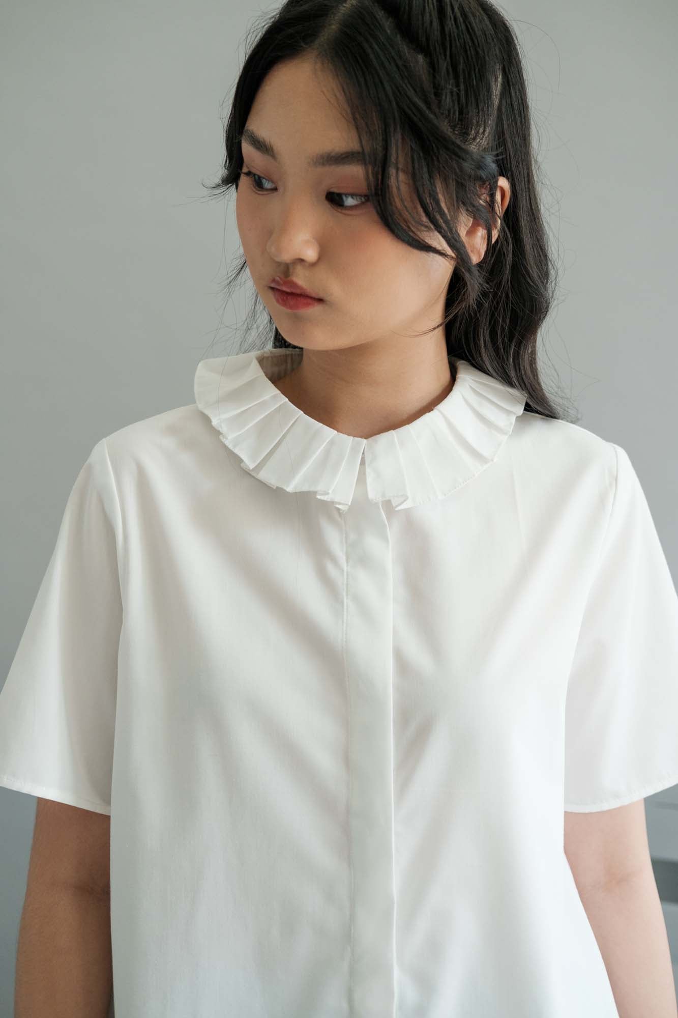 NVR Ruffle Collar Shirt