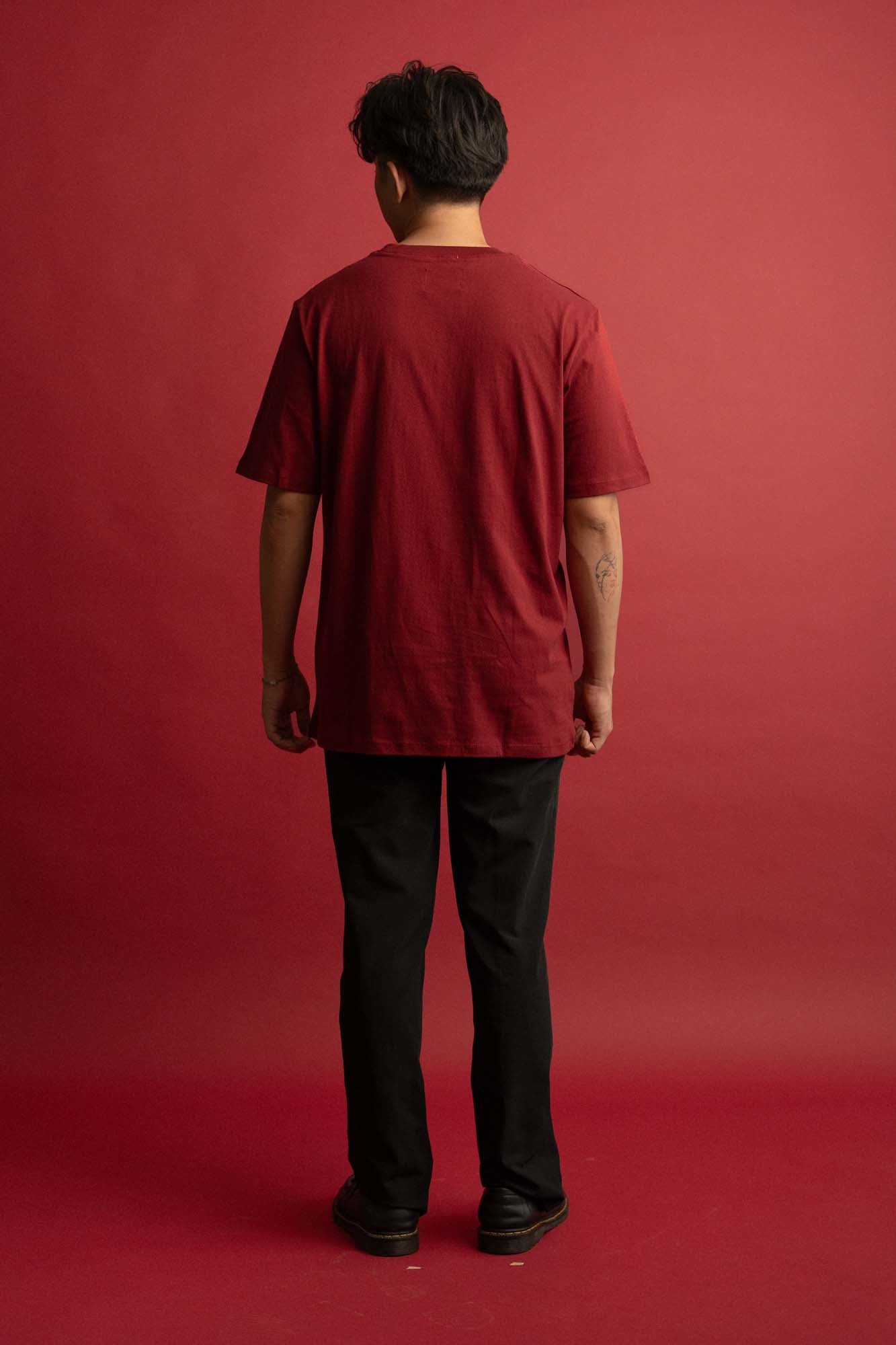 NVR Anagram T-shirt in Cherry