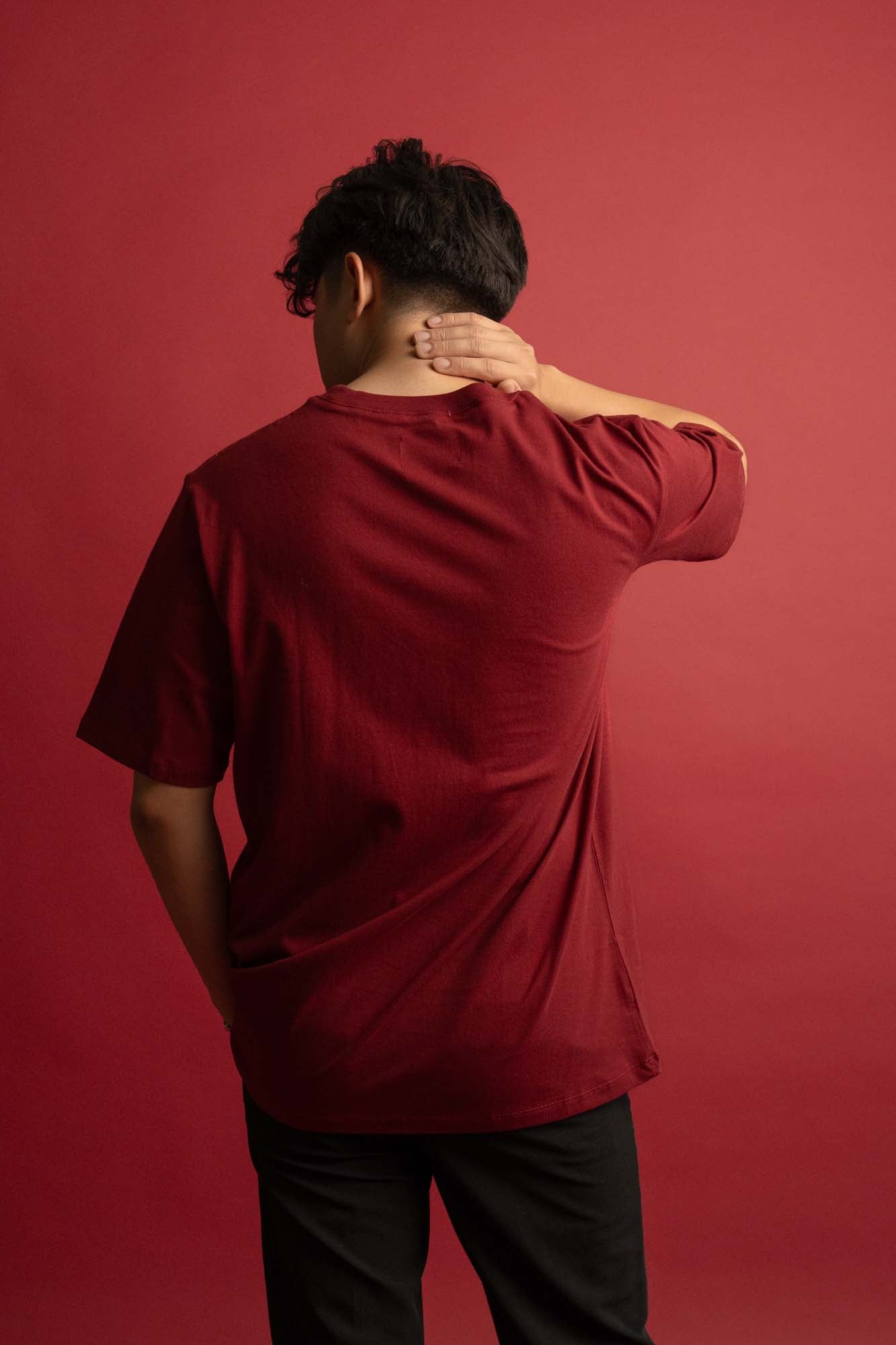 NVR Anagram T-shirt in Cherry