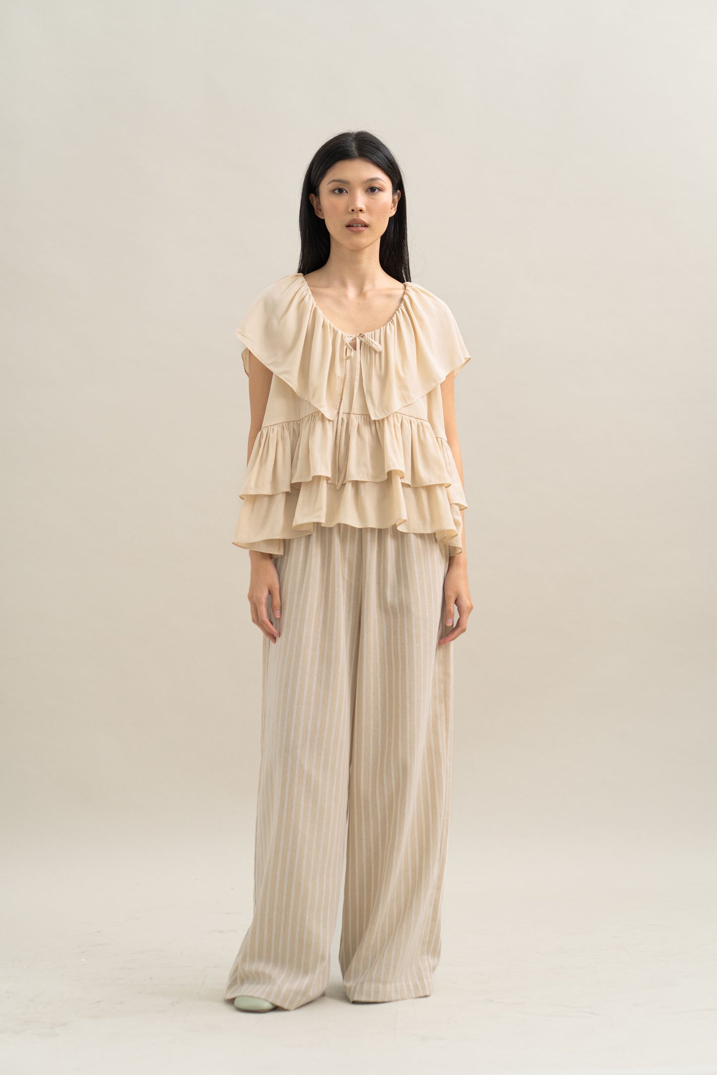 TM Flowy Top in Cream