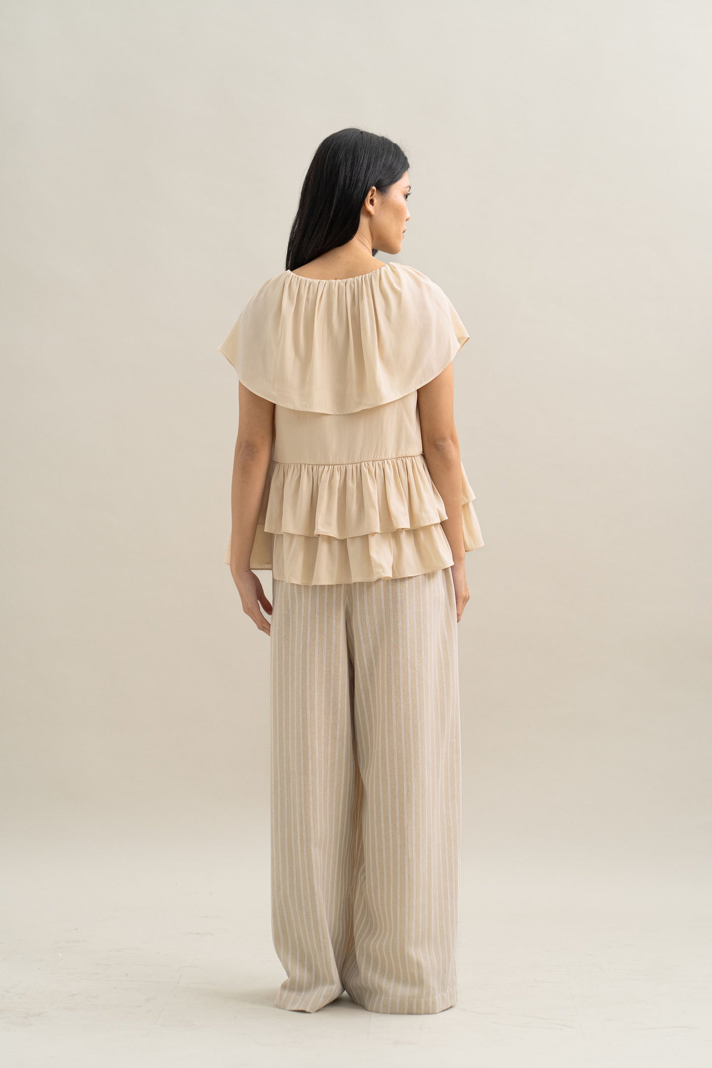 TM Flowy Top in Cream