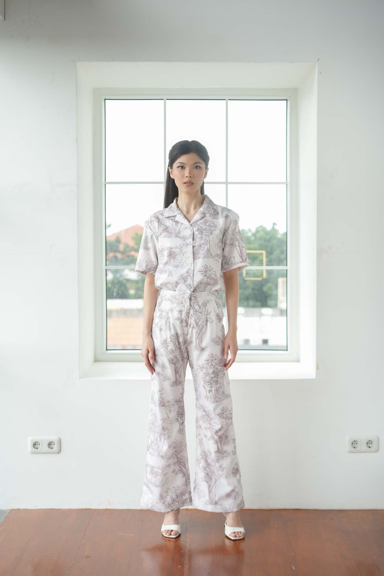 Home Woman Pattern Pants