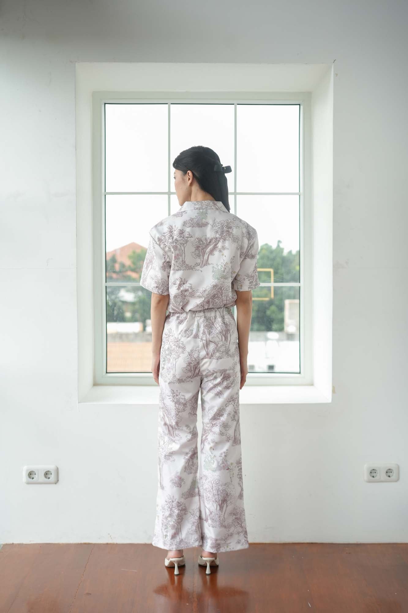 Home Woman Pattern Pants