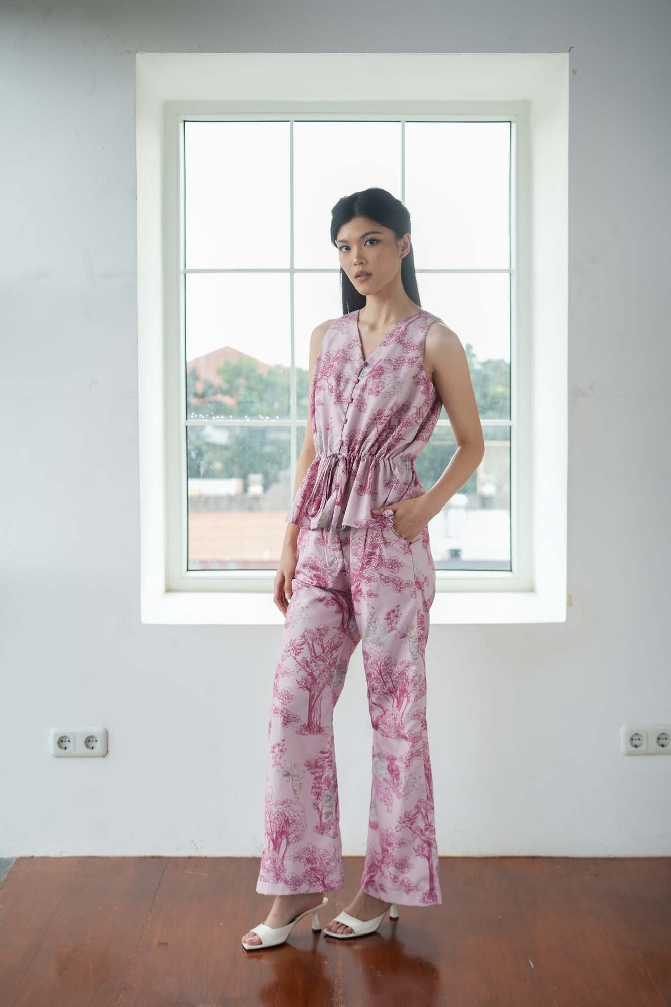 Home Woman Pattern Pants