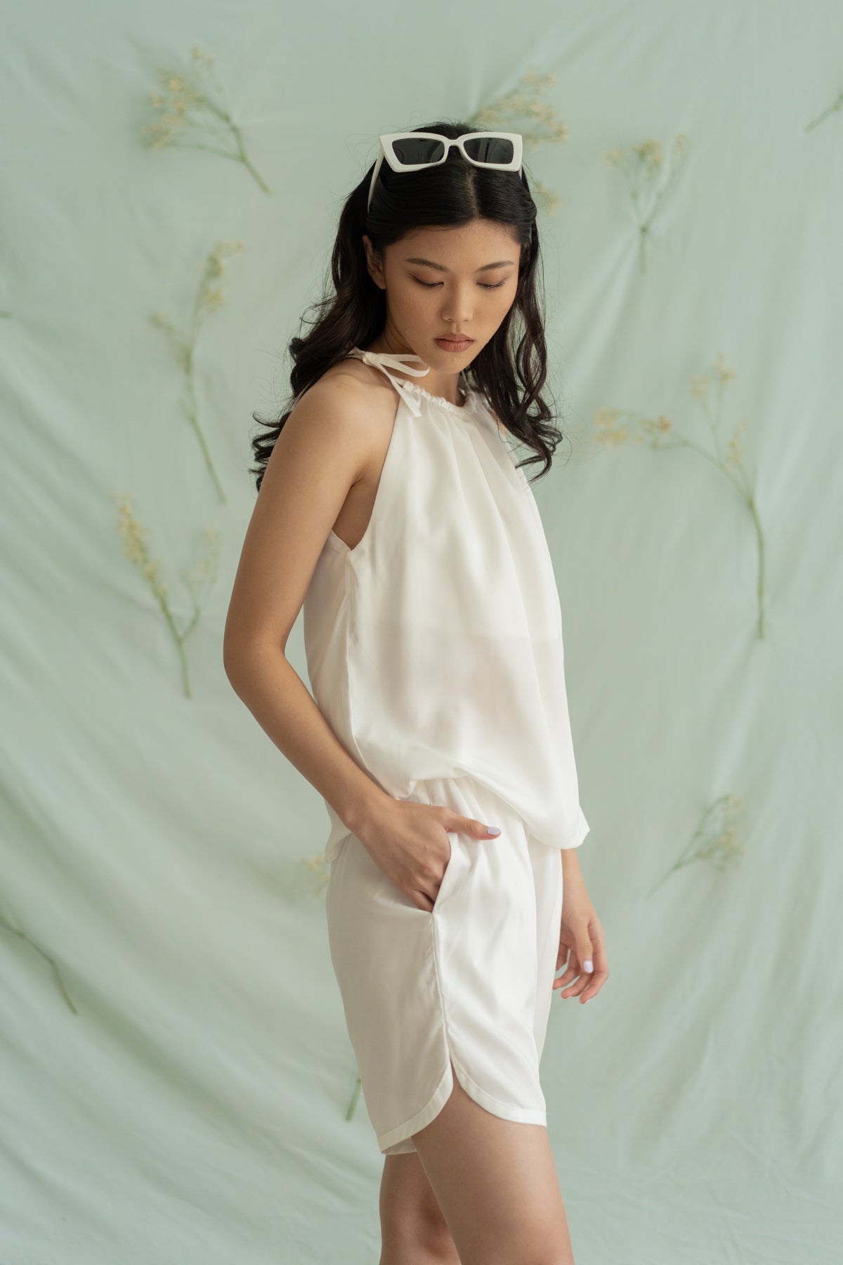 STR Embroidery short