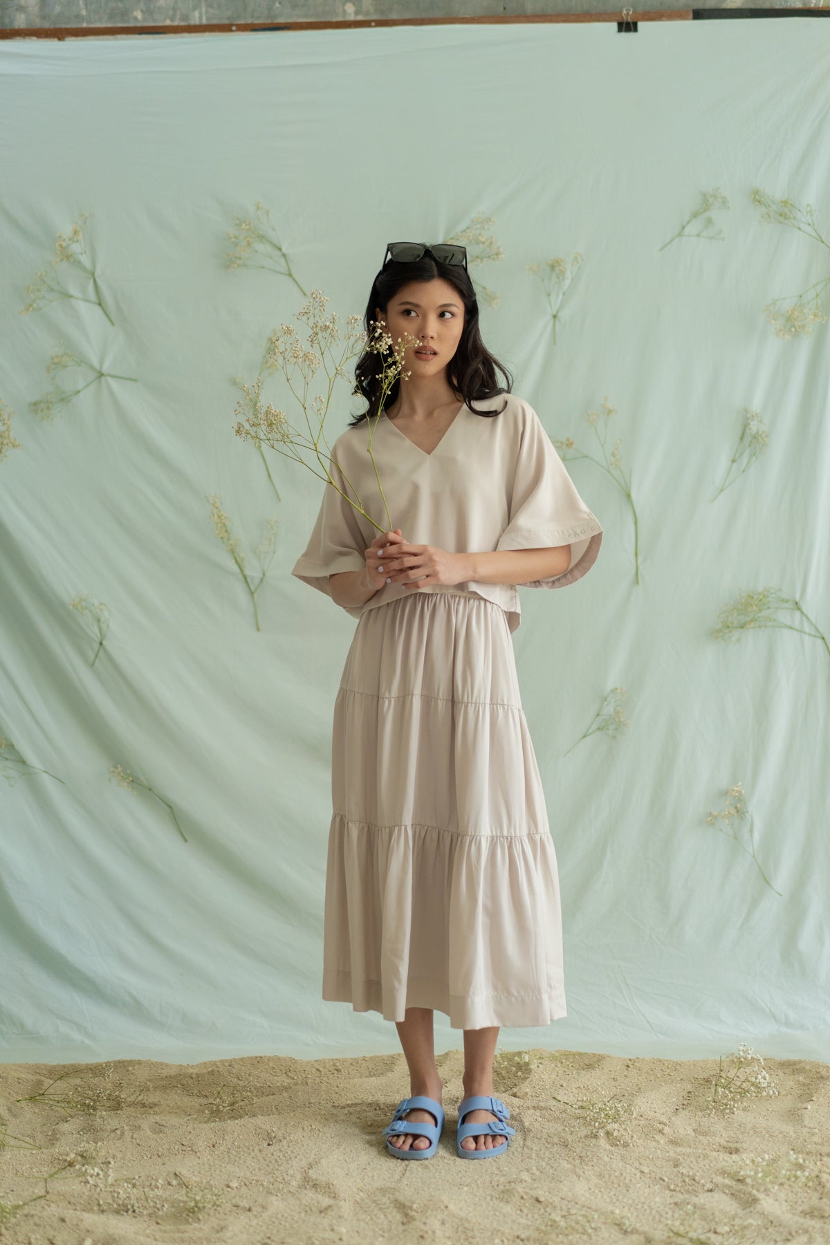 STR paneled skirt