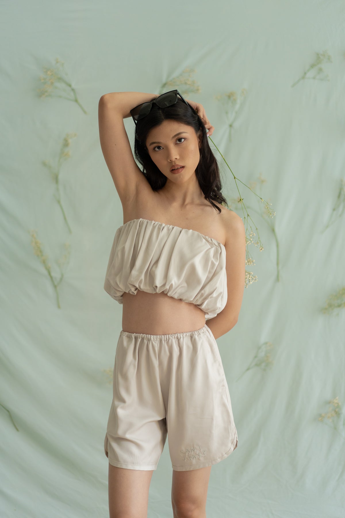 STR Embroidery short