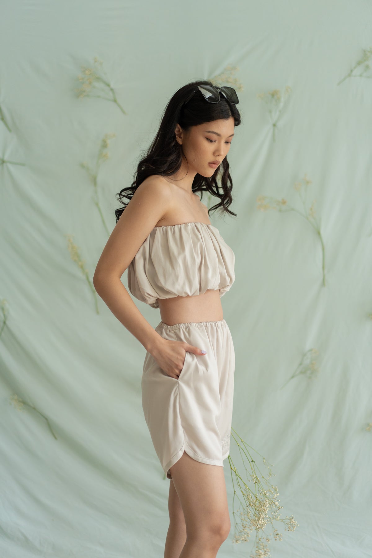 STR Embroidery short