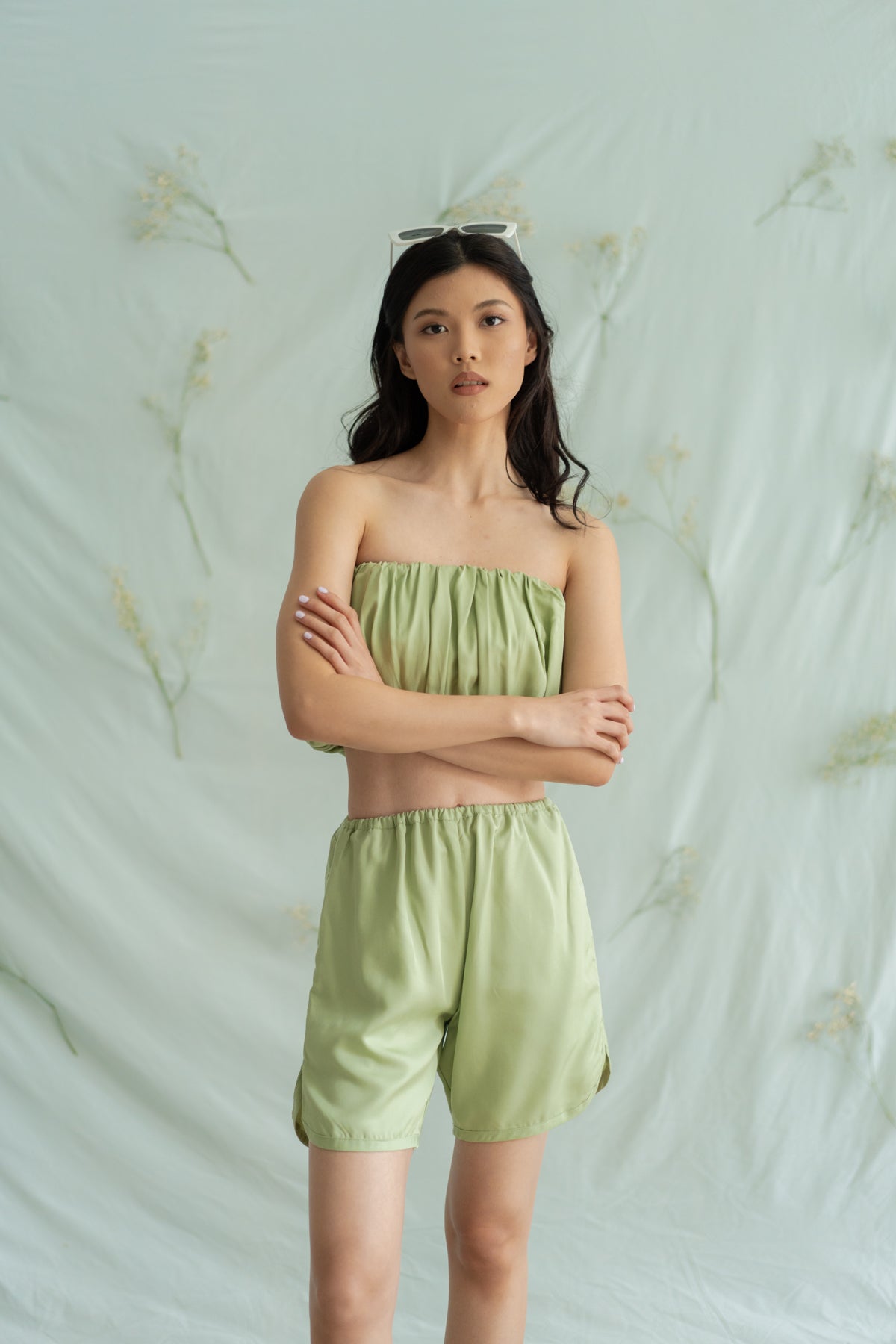 STR Embroidery short