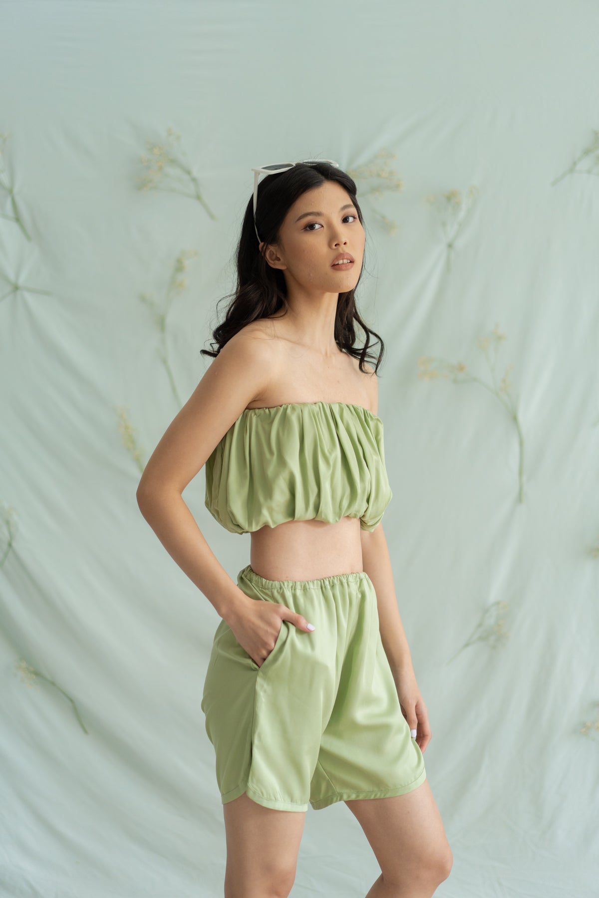 STR Embroidery short