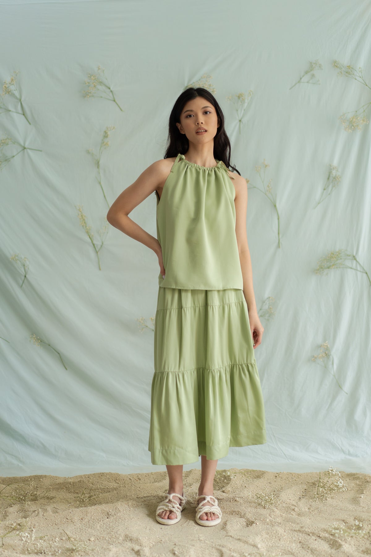 STR halter neck top