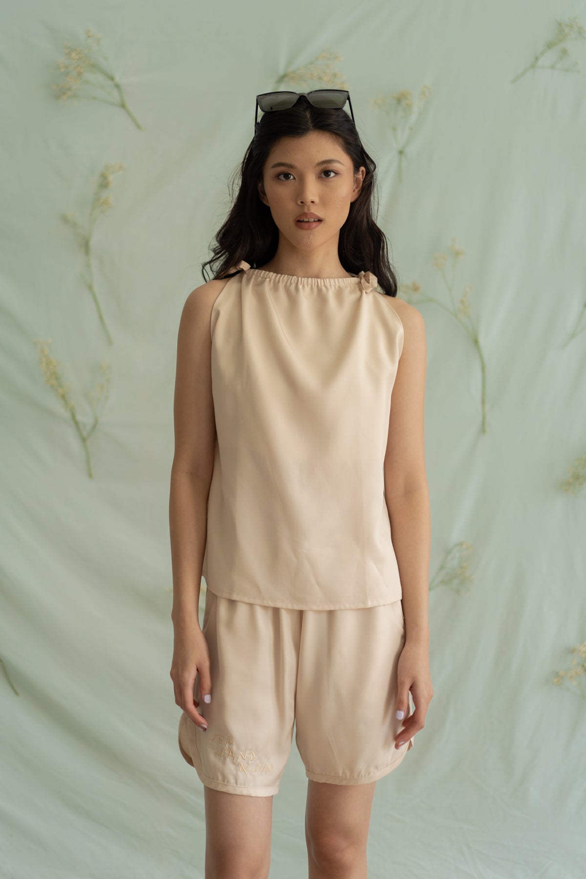 STR Embroidery short