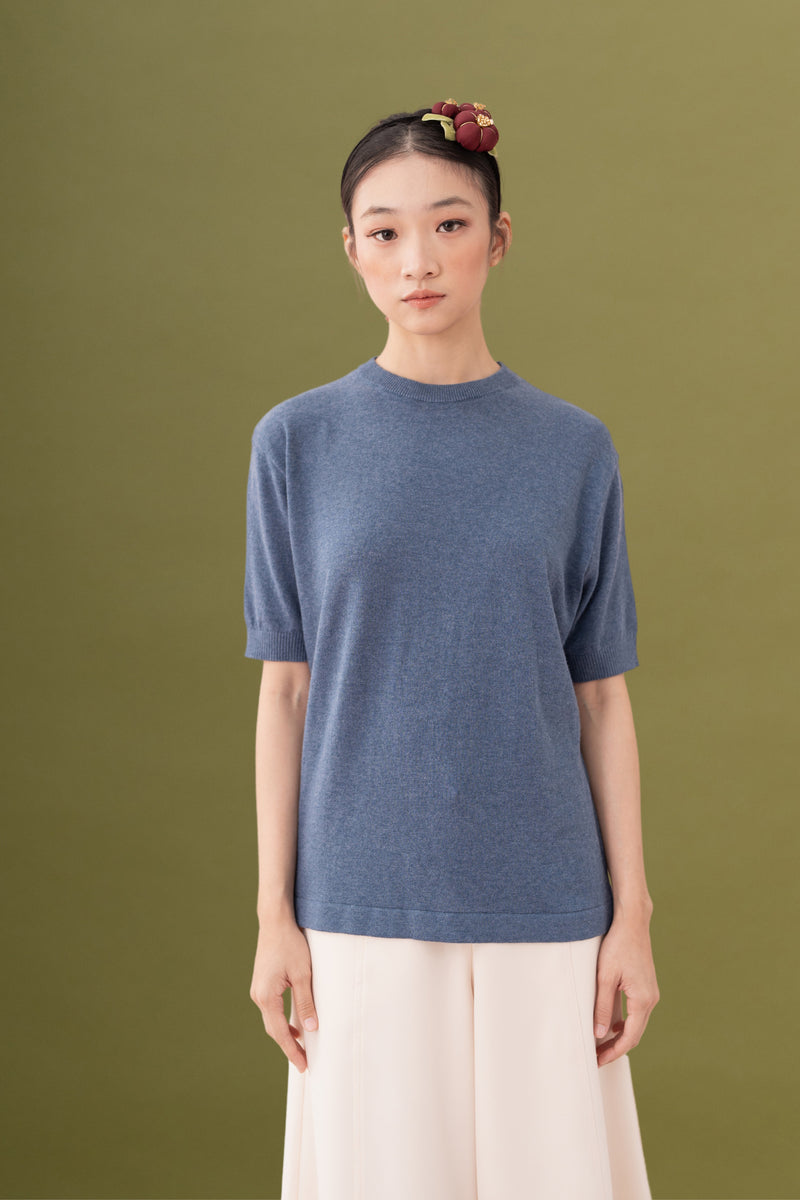 NVR Short Sleeve Top Blueberry