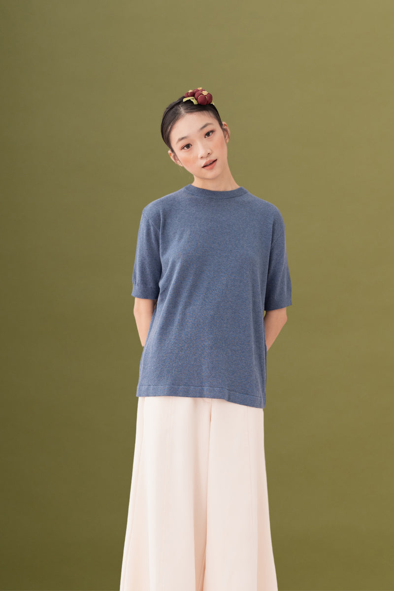 NVR Short Sleeve Top Blueberry