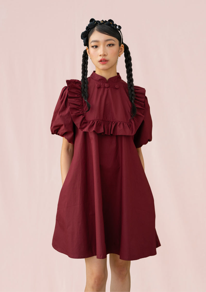 ETNY Puff Sleeve Dress (Ready Shipment 13-24 December 2024)