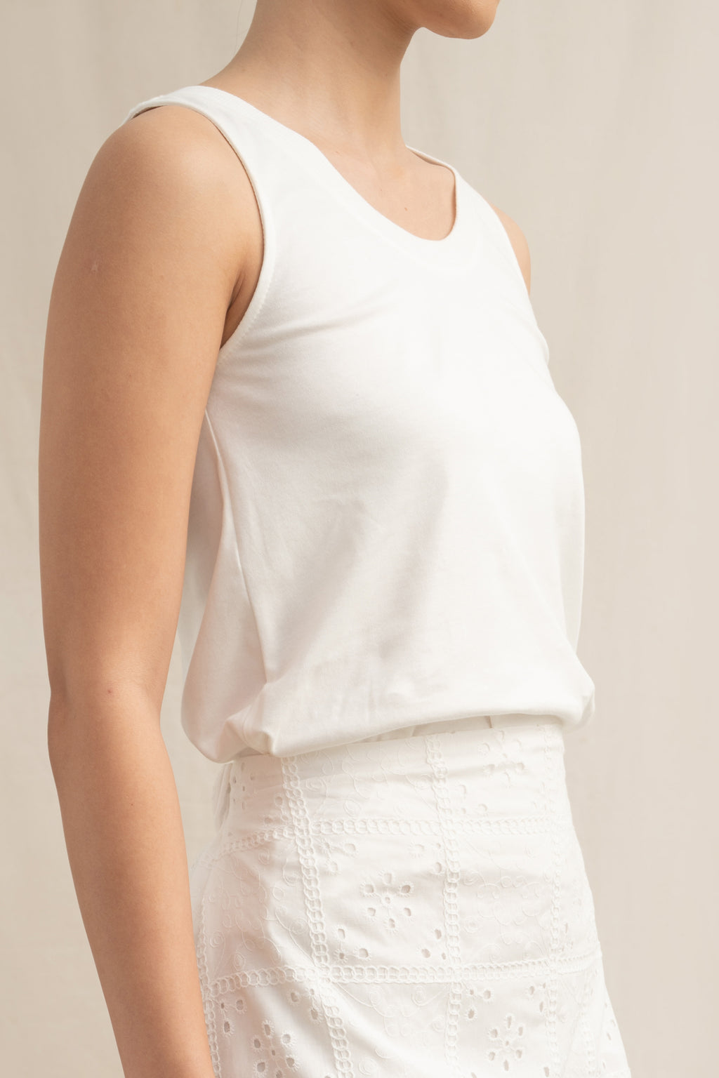SD Ecosoft Cotton Tanktop in Buttermilk (Shipment Date 8-19 June 2026)
