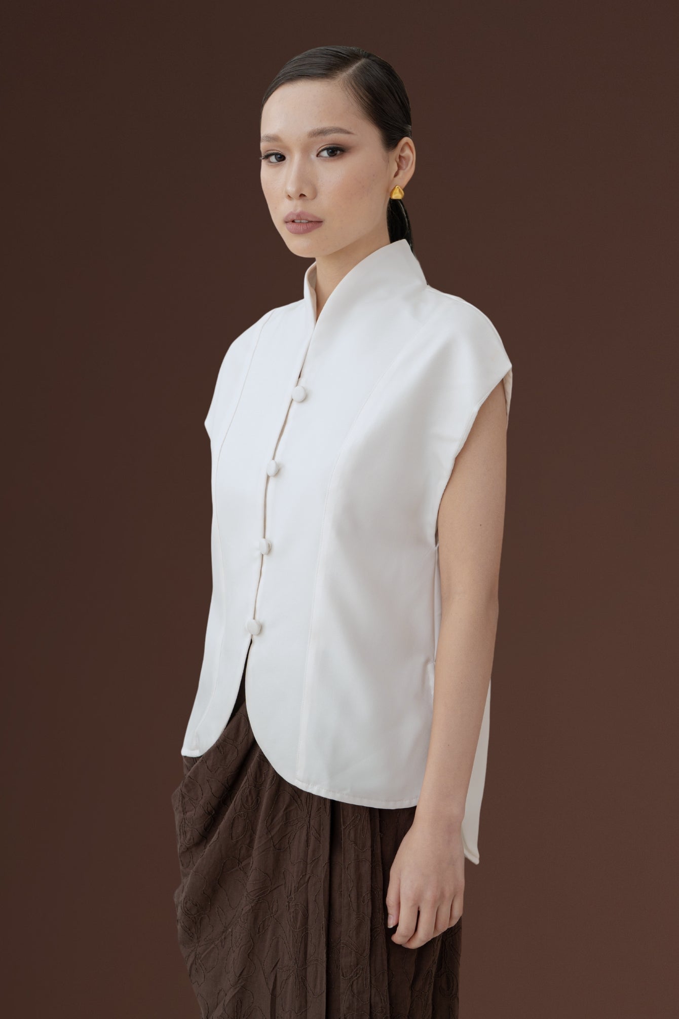 Senandika Kebaya Top in Buttermilk - Belt Included (Ready shipment date 5-12 March 2026)
