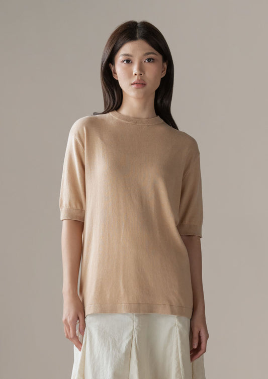 THC Knit Tee In Oat