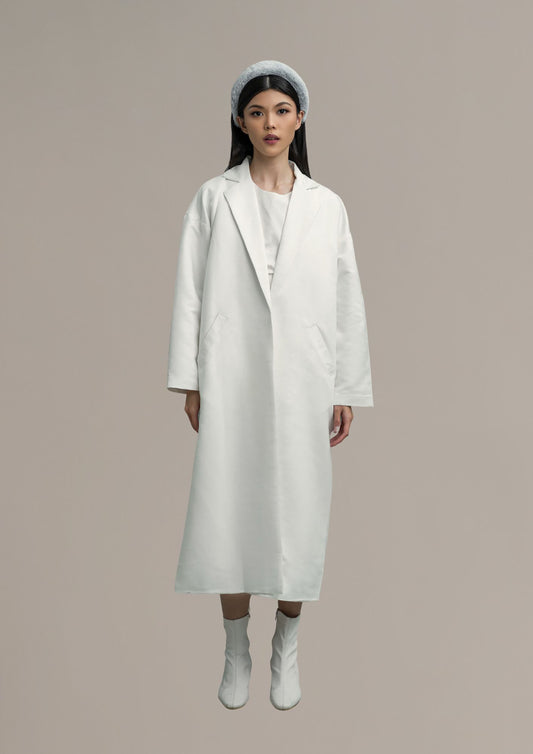 THC Suede Coat In Snow