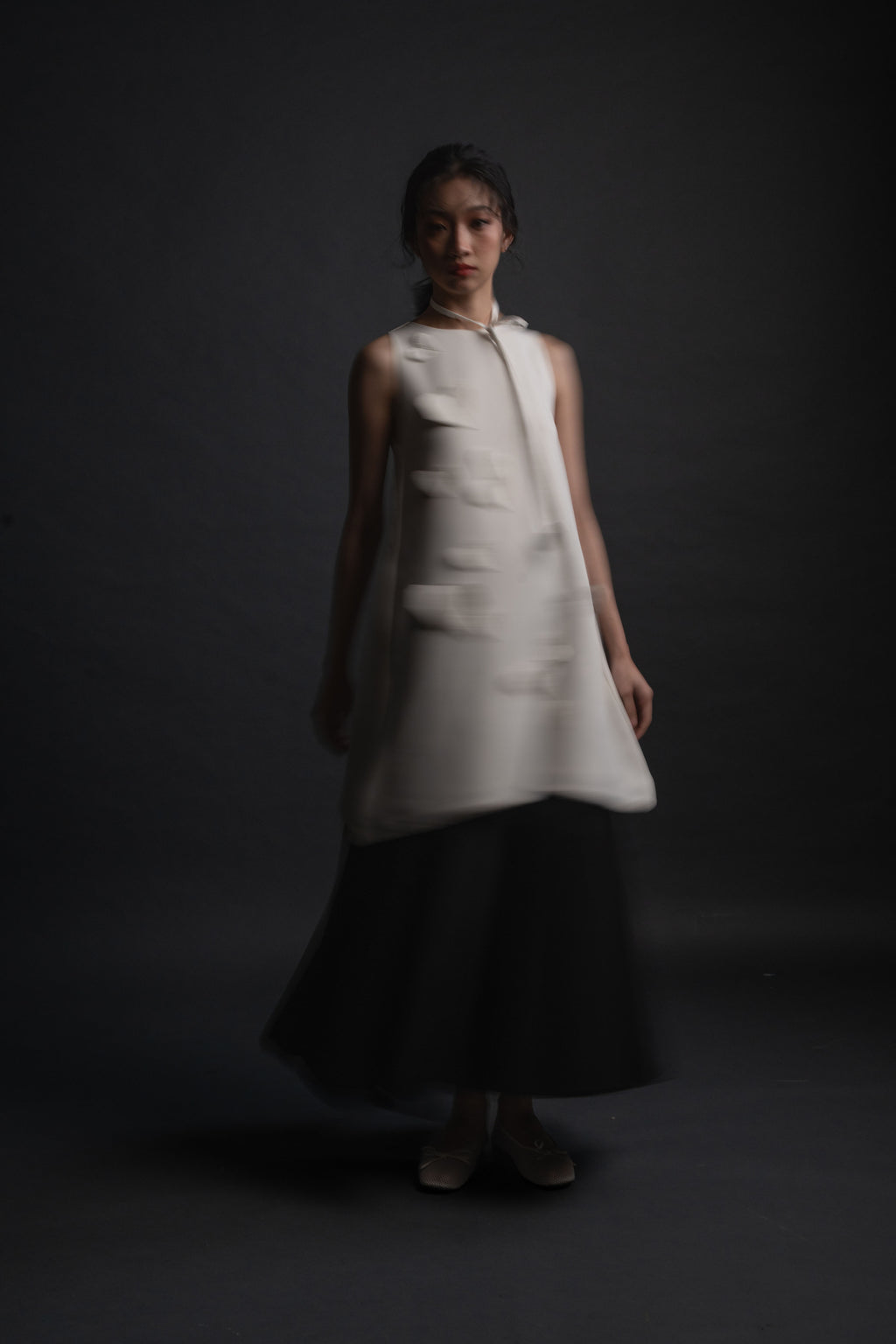 DA Origami Mini Dress in Buttermilk