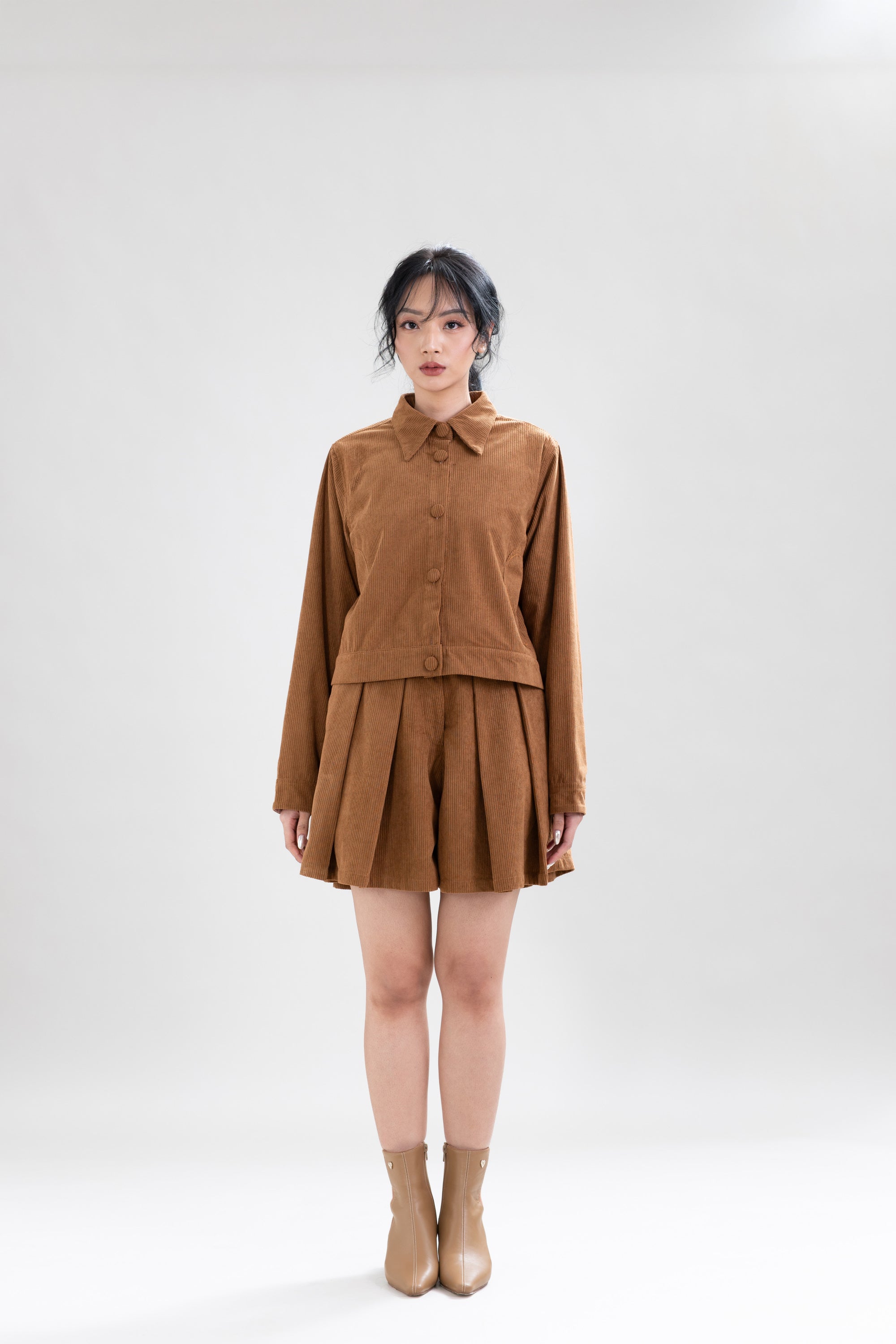 HT Heart Stitch Jacket in Coffee