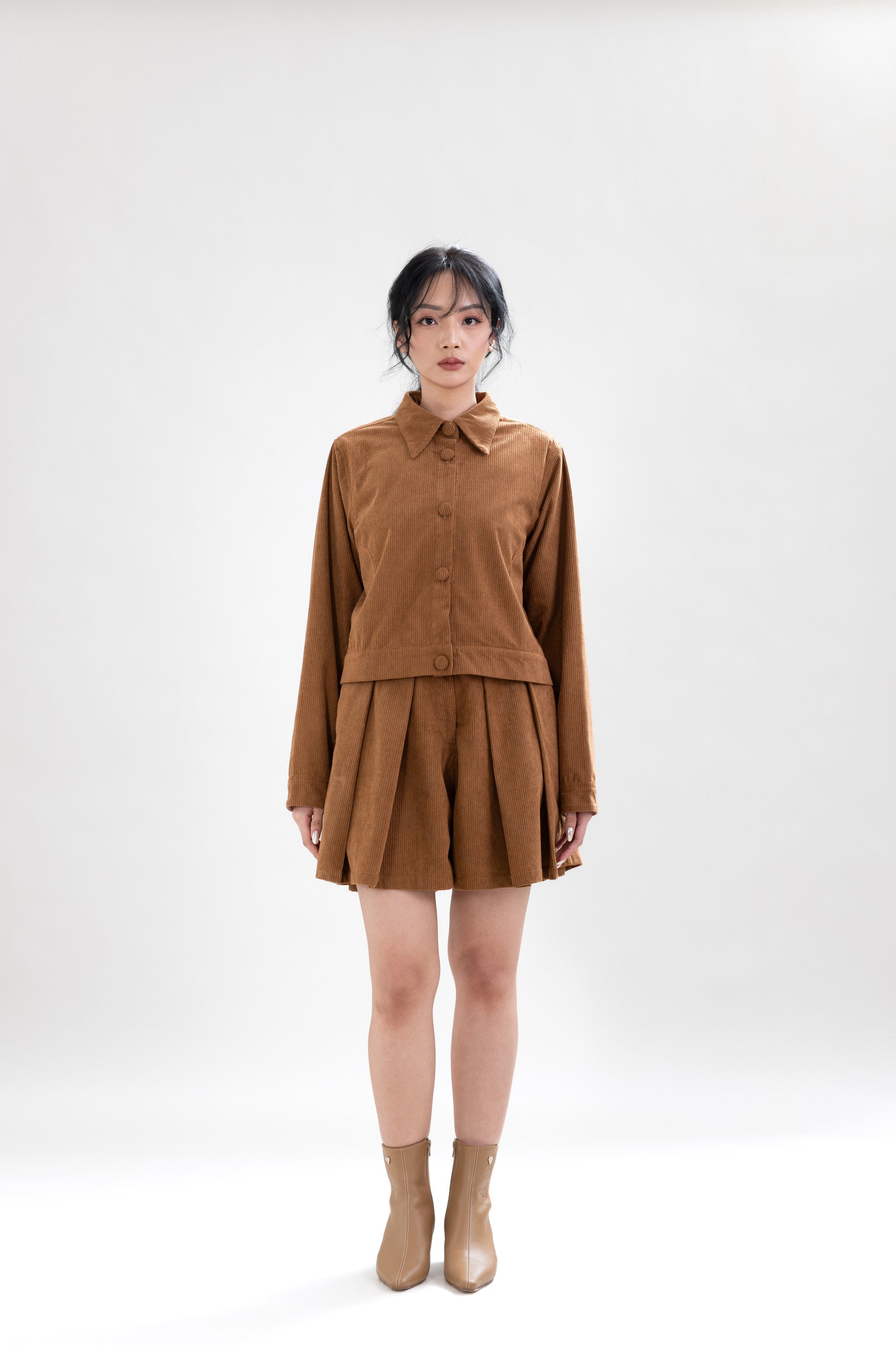 HT Heart Stitch Jacket in Coffee