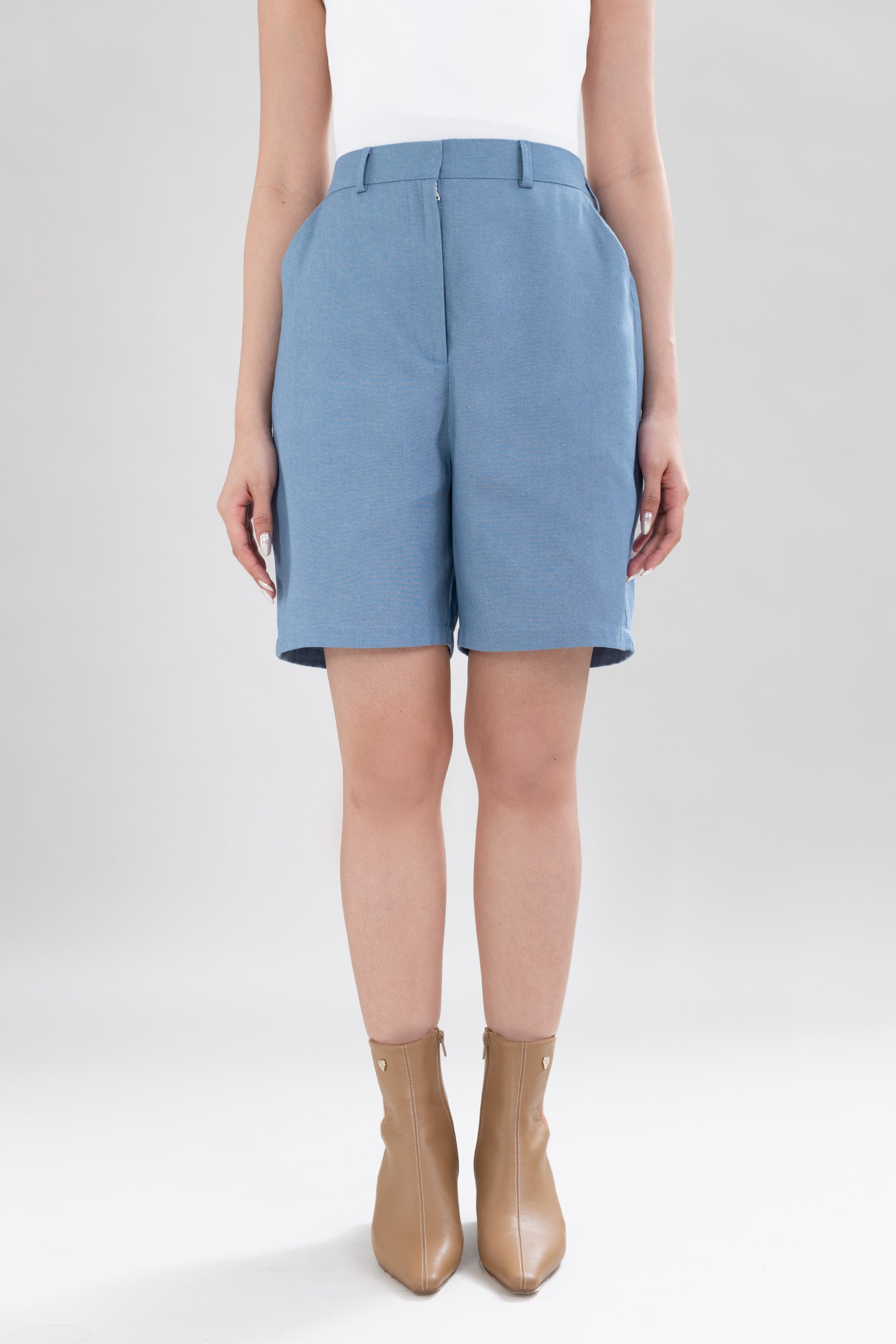 HT Denim Bermuda in Denim