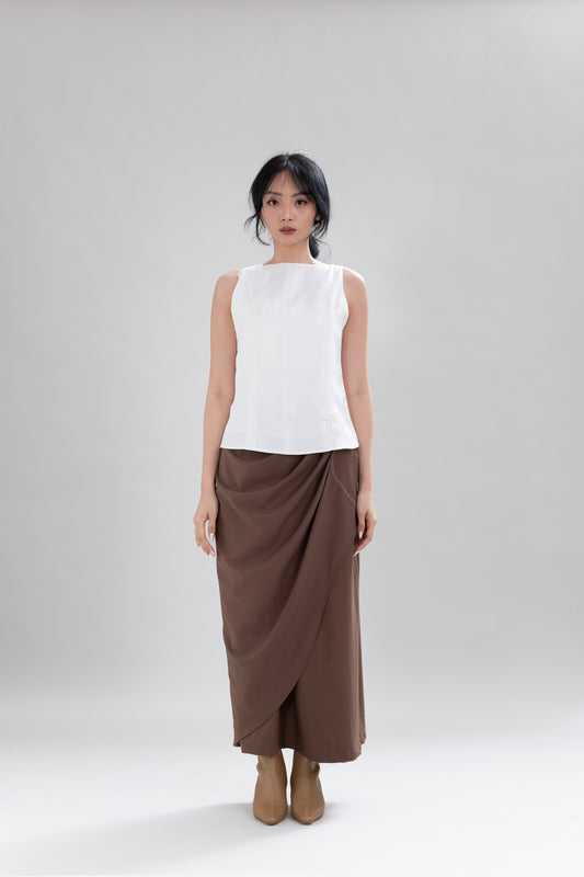 PO HT Hearts Sleeveless Top in Buttermilk