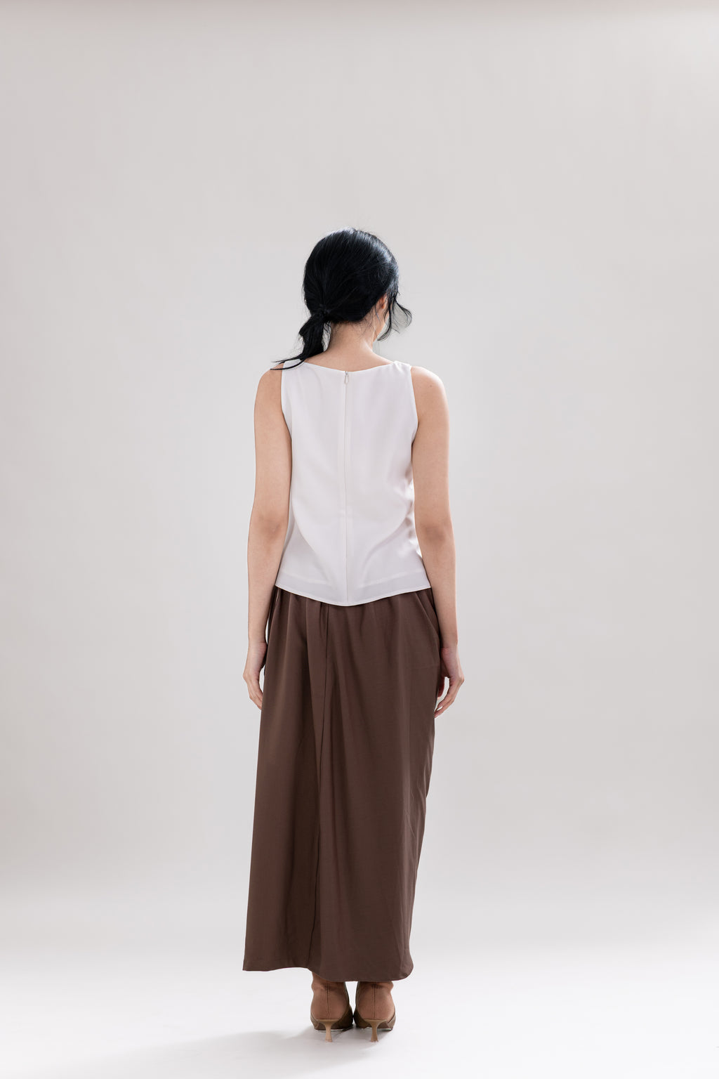 HT Hearts Sleeveless Top in Buttermilk